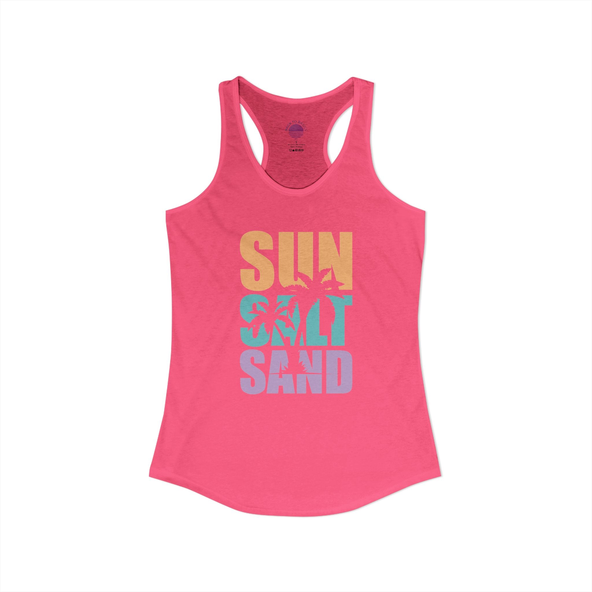 Sun, Salt, and Sand Women's Racerback Tank – Summer Beach Tank Top