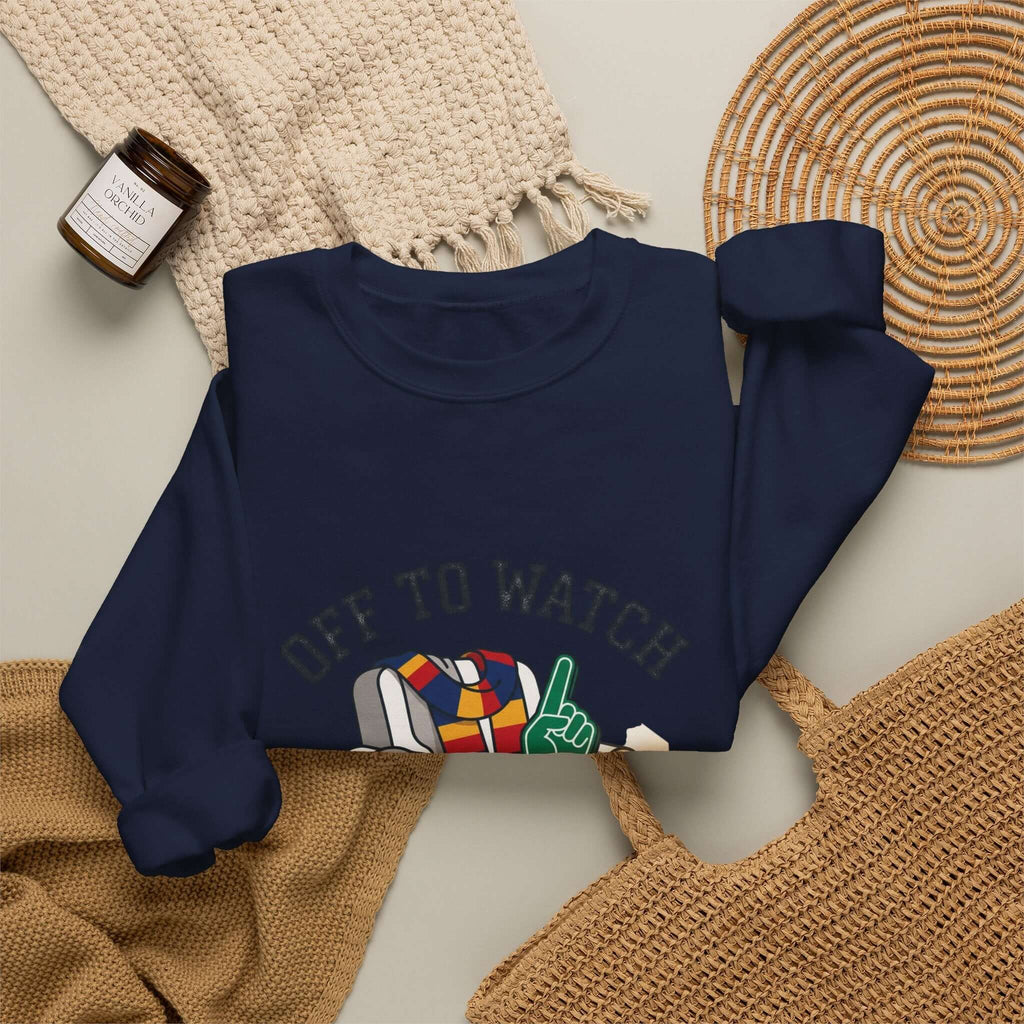 Off to Watch Crewneck Sweatshirt | Soccer Watch Party, Match-Day Outfit