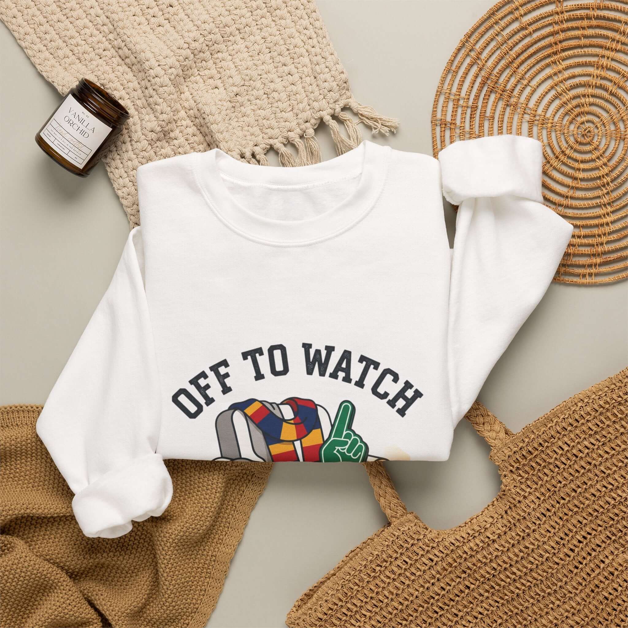Off to Watch Crewneck Sweatshirt | Soccer Watch Party, Match-Day Outfit