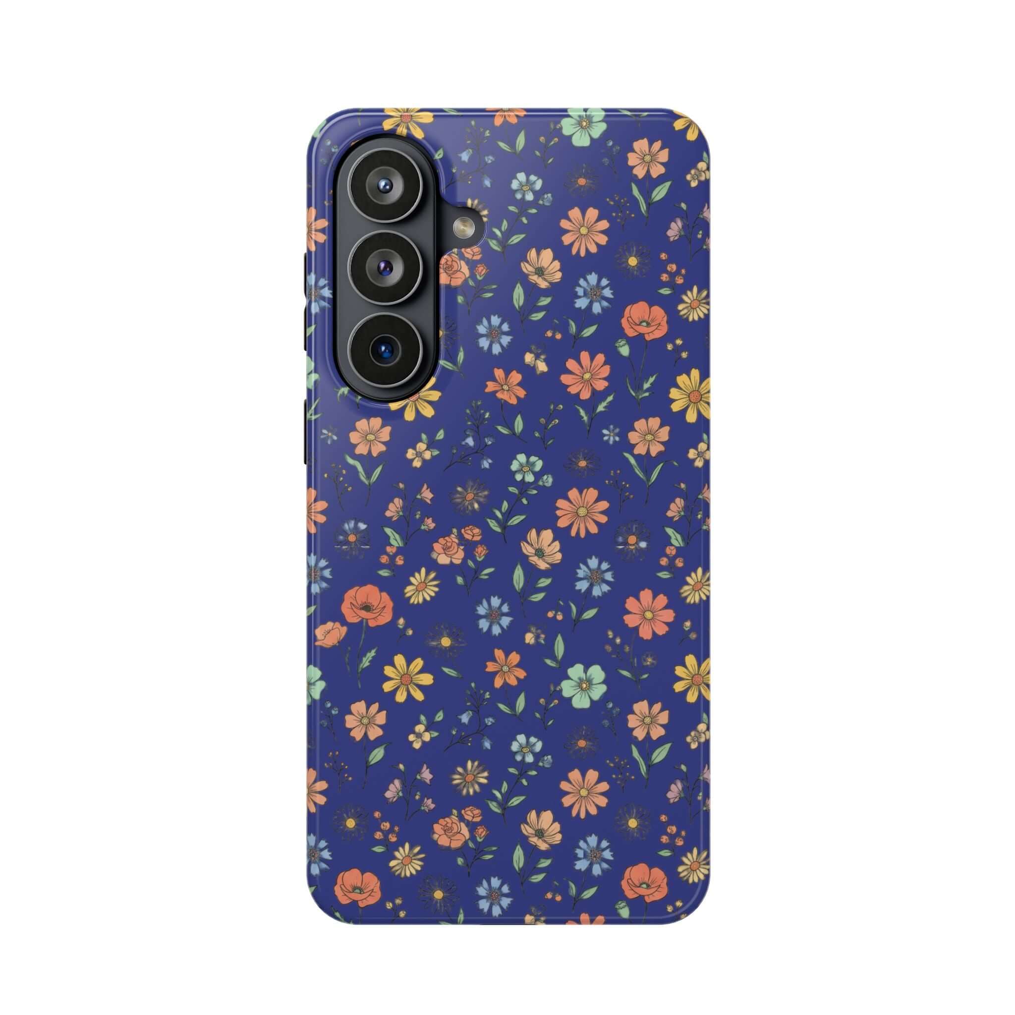 Floral All-Over Seasonal Print Phone Case — Magnetic Impact-Resistant