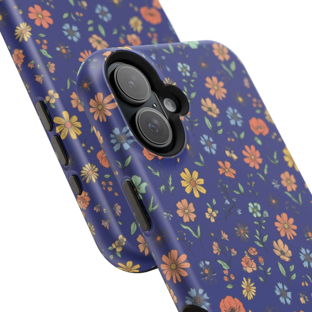 Floral All-Over Seasonal Print Phone Case — Magnetic Impact-Resistant