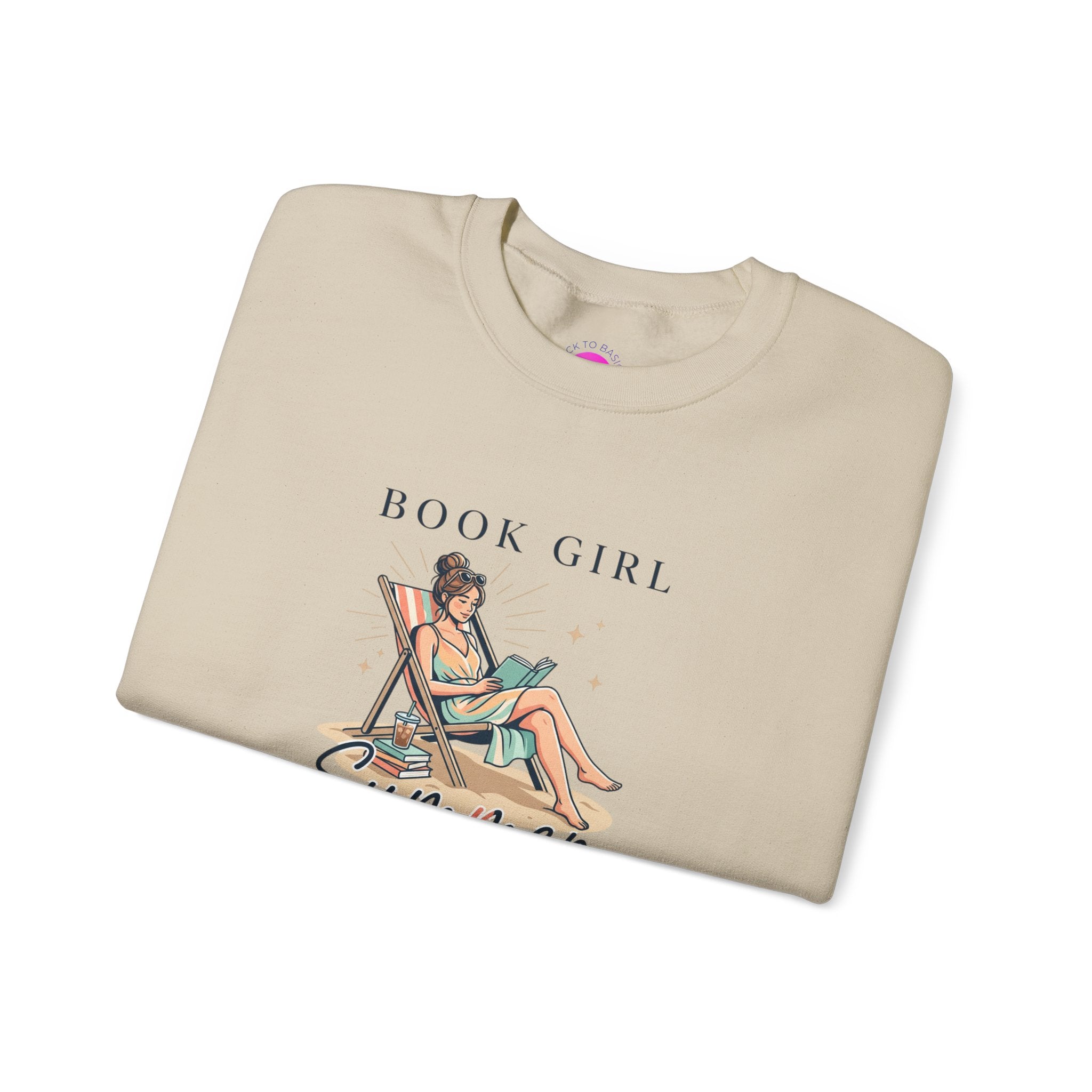 Book Girl Summer Sweatshirt | BookTok, beach reads, bookish summer aesthetic