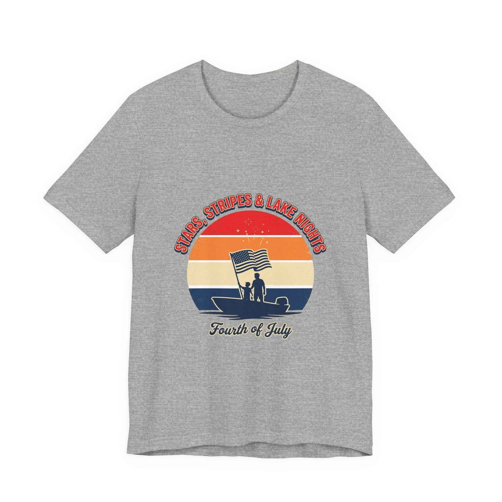 Stars Stripes & Lake Vibes Tee | vintage USA, red white blue