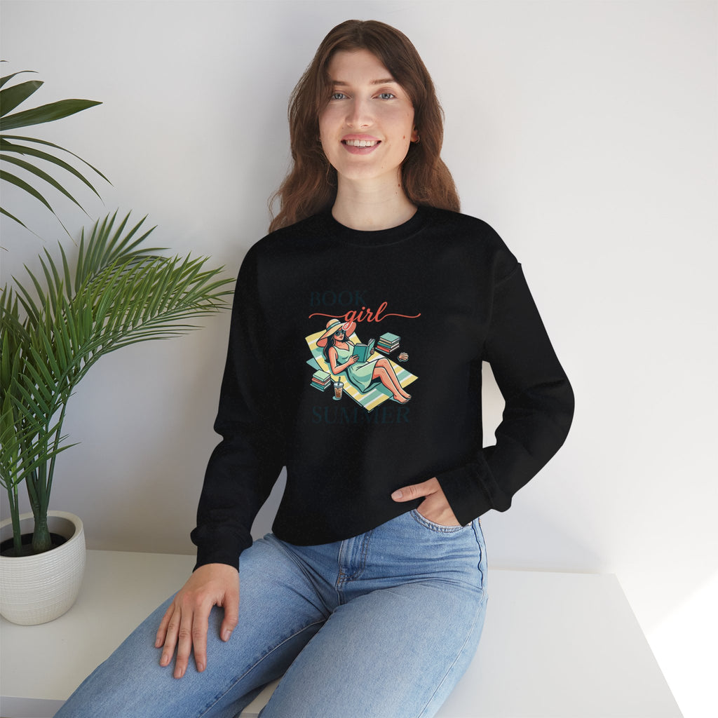 Book Girl Summer Sweatshirt | BookTok, bookish summer aesthetic