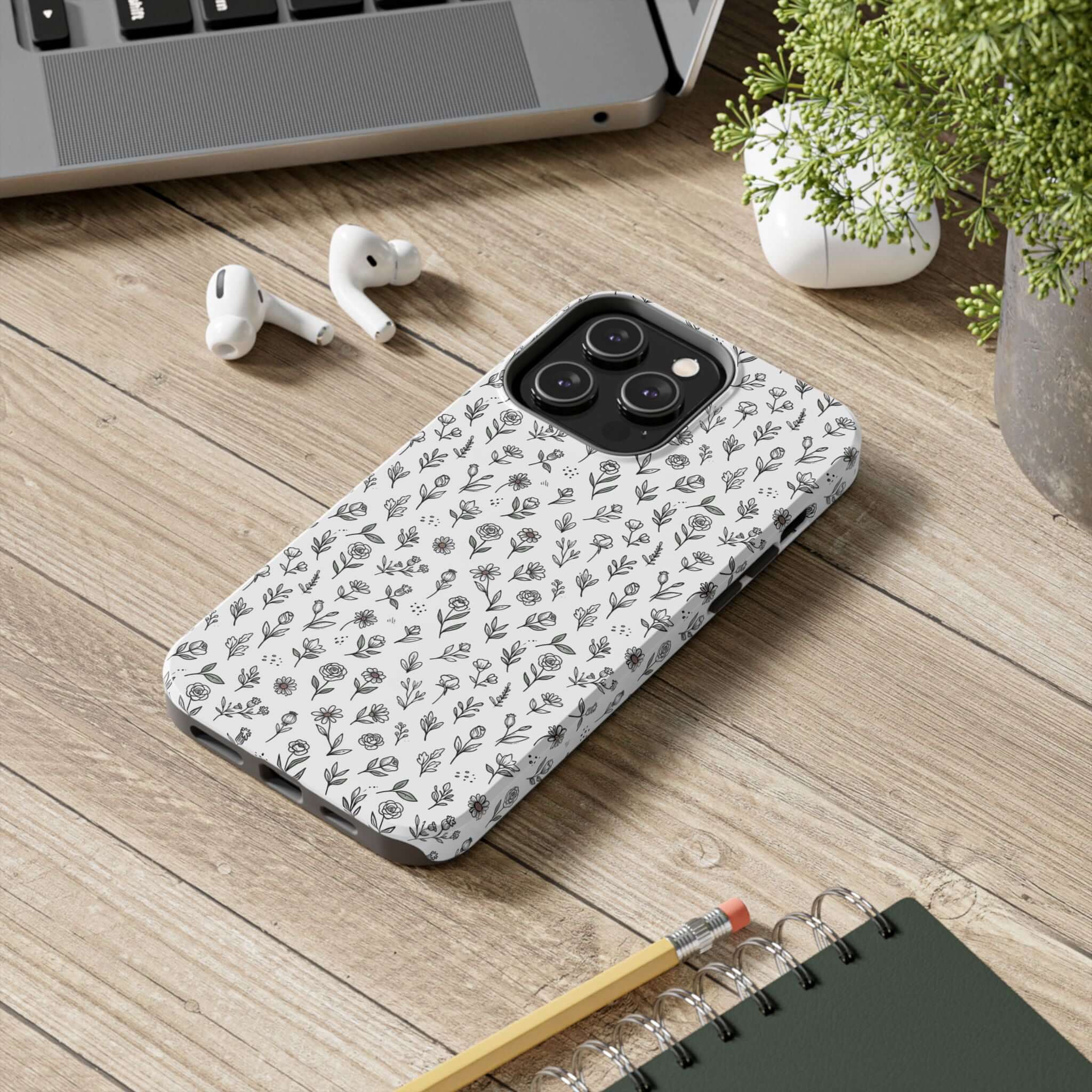 Floral Summer Vibe Phone Case — Tough Protective Floral All‑Over Print