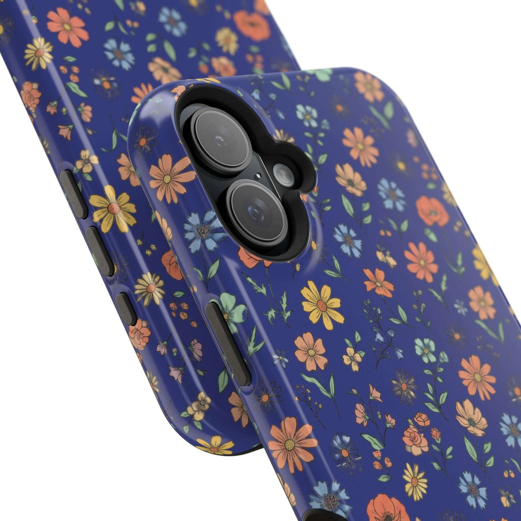 Floral All-Over Seasonal Print Phone Case — Magnetic Impact-Resistant