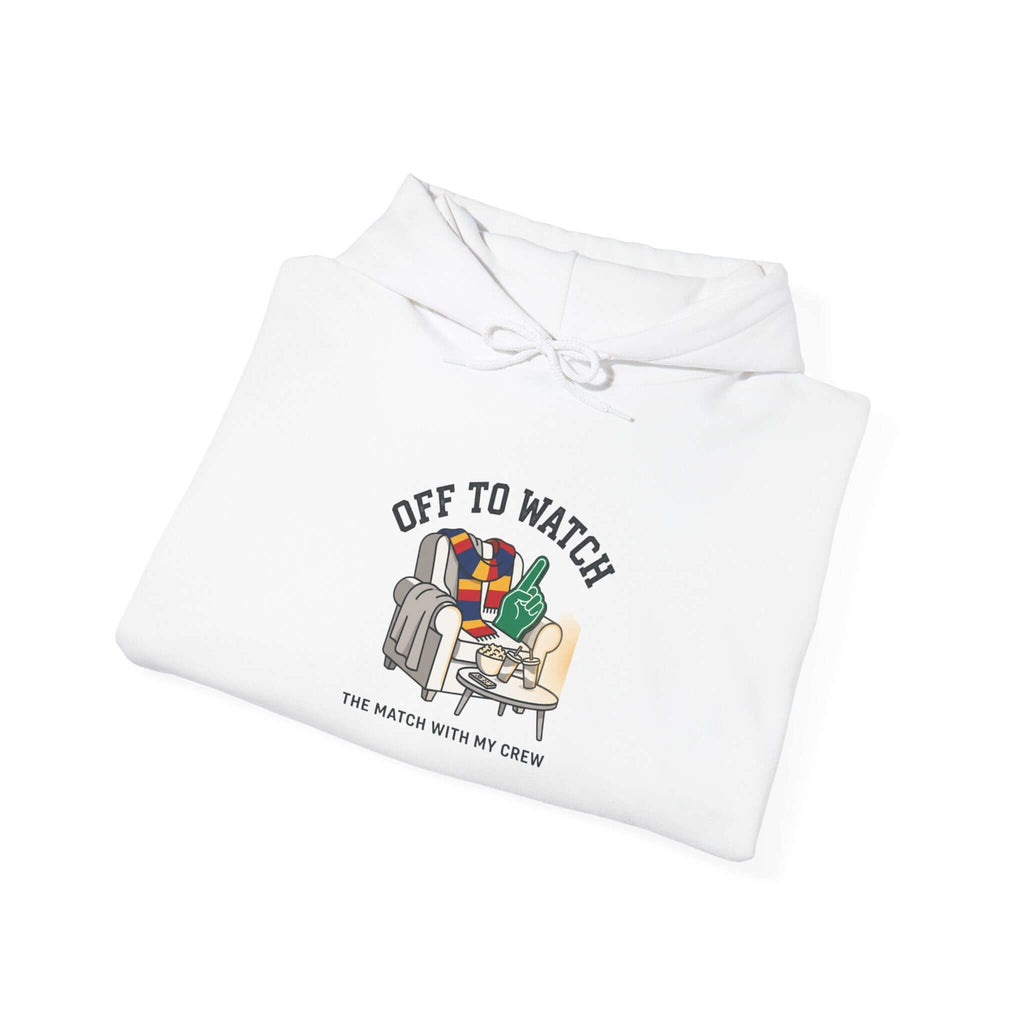 Off to Watch Soccer Hoodie | soccer watch party, cozy hoodie
