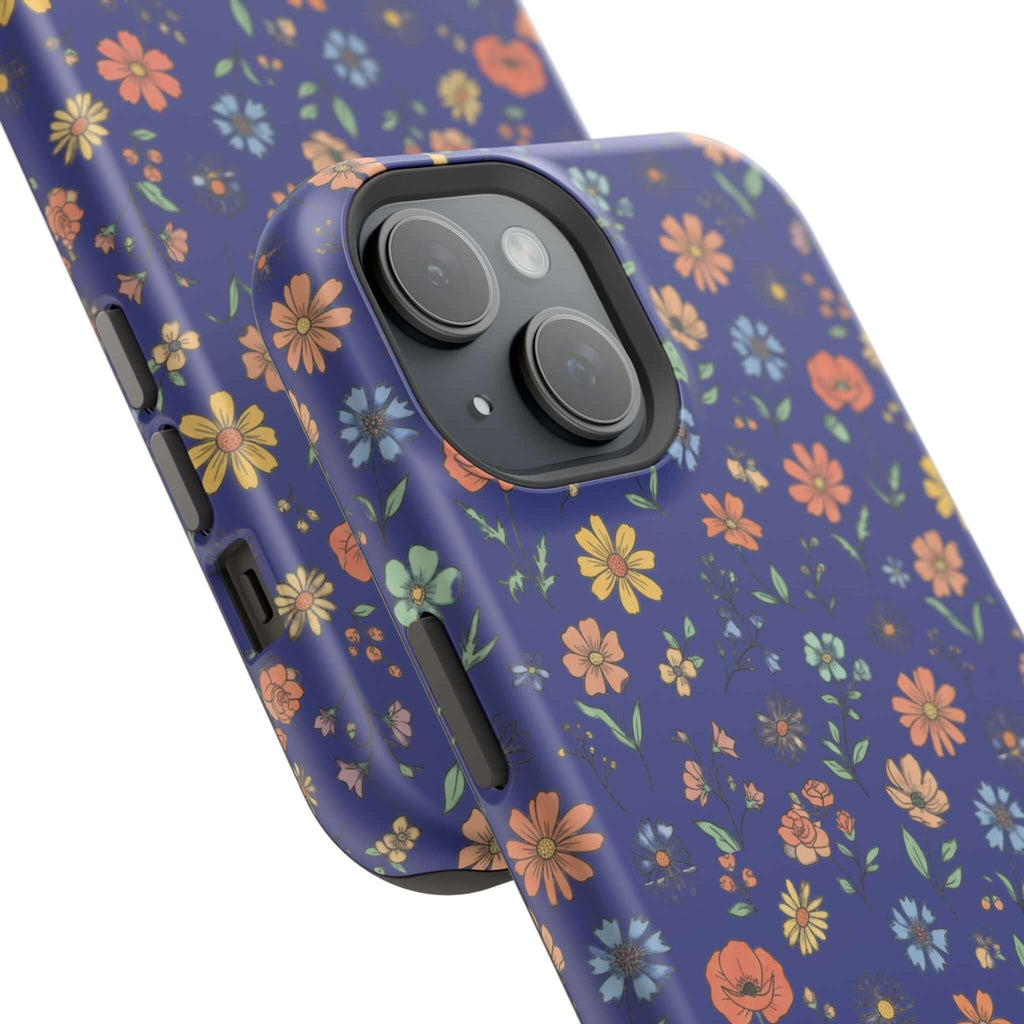 Floral All-Over Seasonal Print Phone Case — Magnetic Impact-Resistant