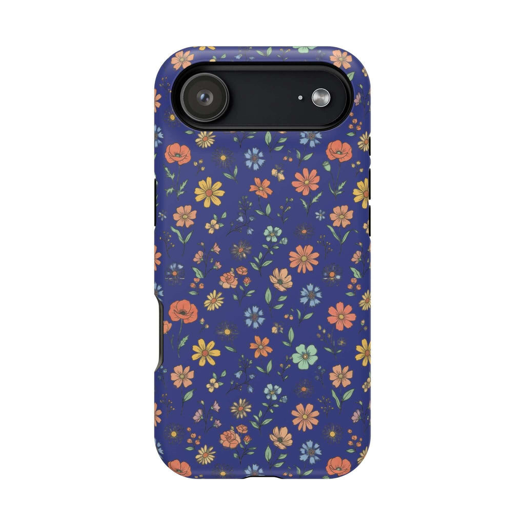 Floral All-Over Seasonal Print Phone Case — Magnetic Impact-Resistant