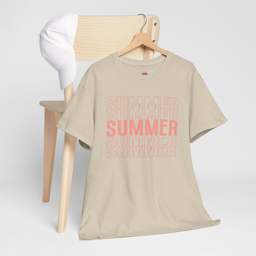 Pink "SUMMER" Graphic Tee — Summer Repeat