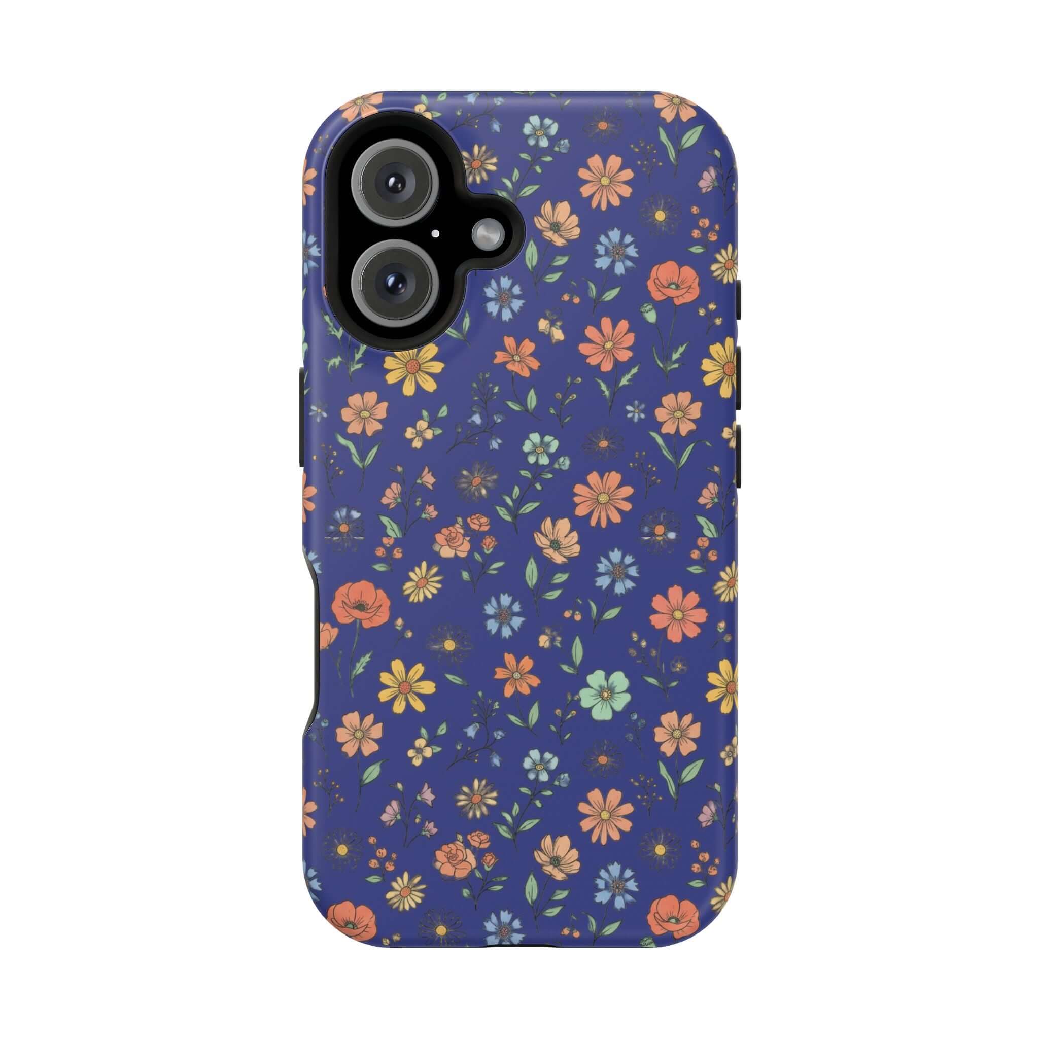 Floral All-Over Seasonal Print Phone Case — Magnetic Impact-Resistant