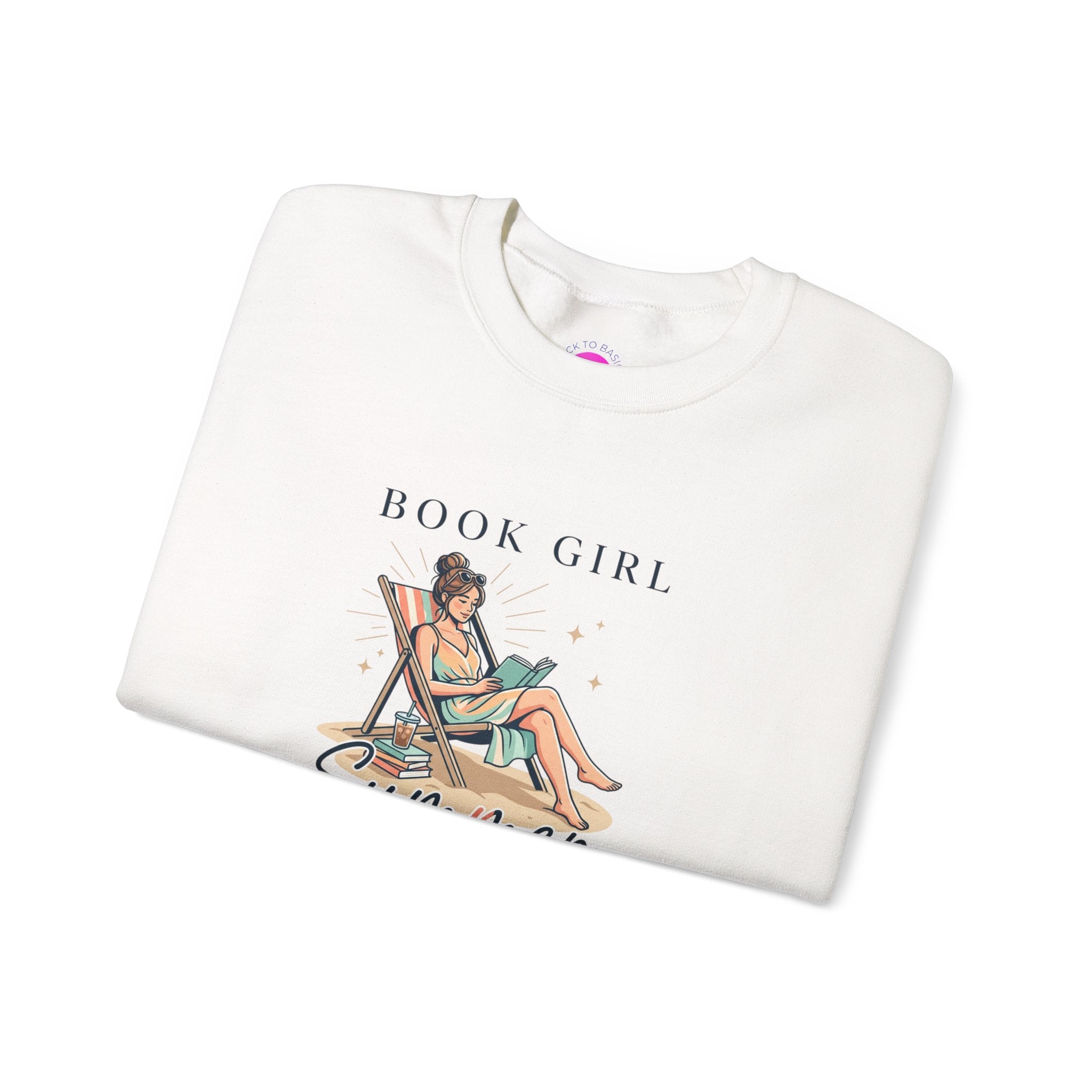 Book Girl Summer Sweatshirt | BookTok, beach reads, bookish summer aesthetic