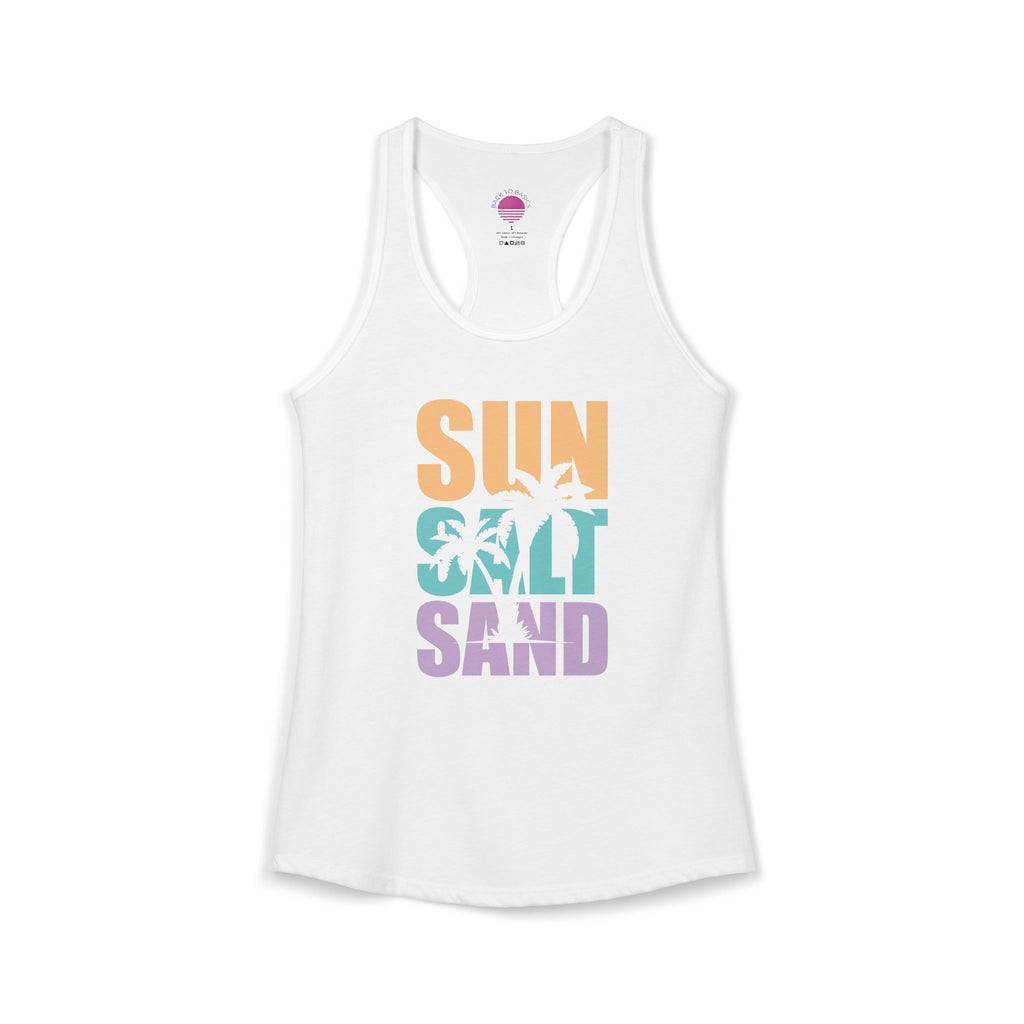 Sun, Salt, and Sand Women's Racerback Tank – Summer Beach Tank Top