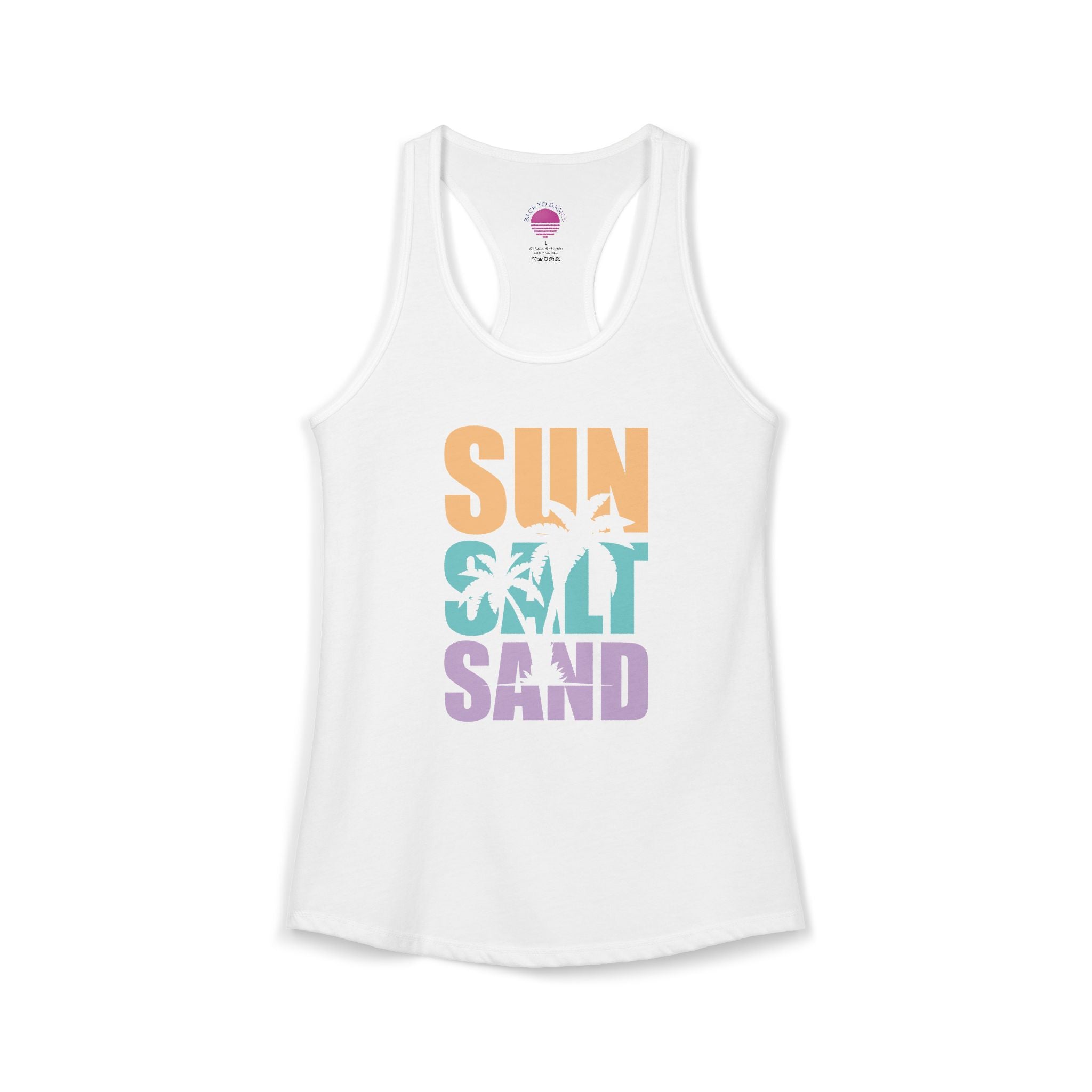 Sun, Salt, and Sand Women's Racerback Tank – Summer Beach Tank Top