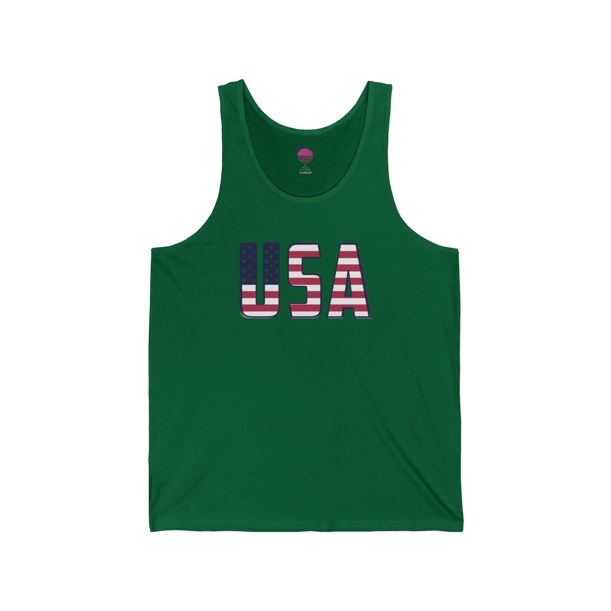 American Flag Tank Top — USA Patriotic 4th of July Graphic Tank