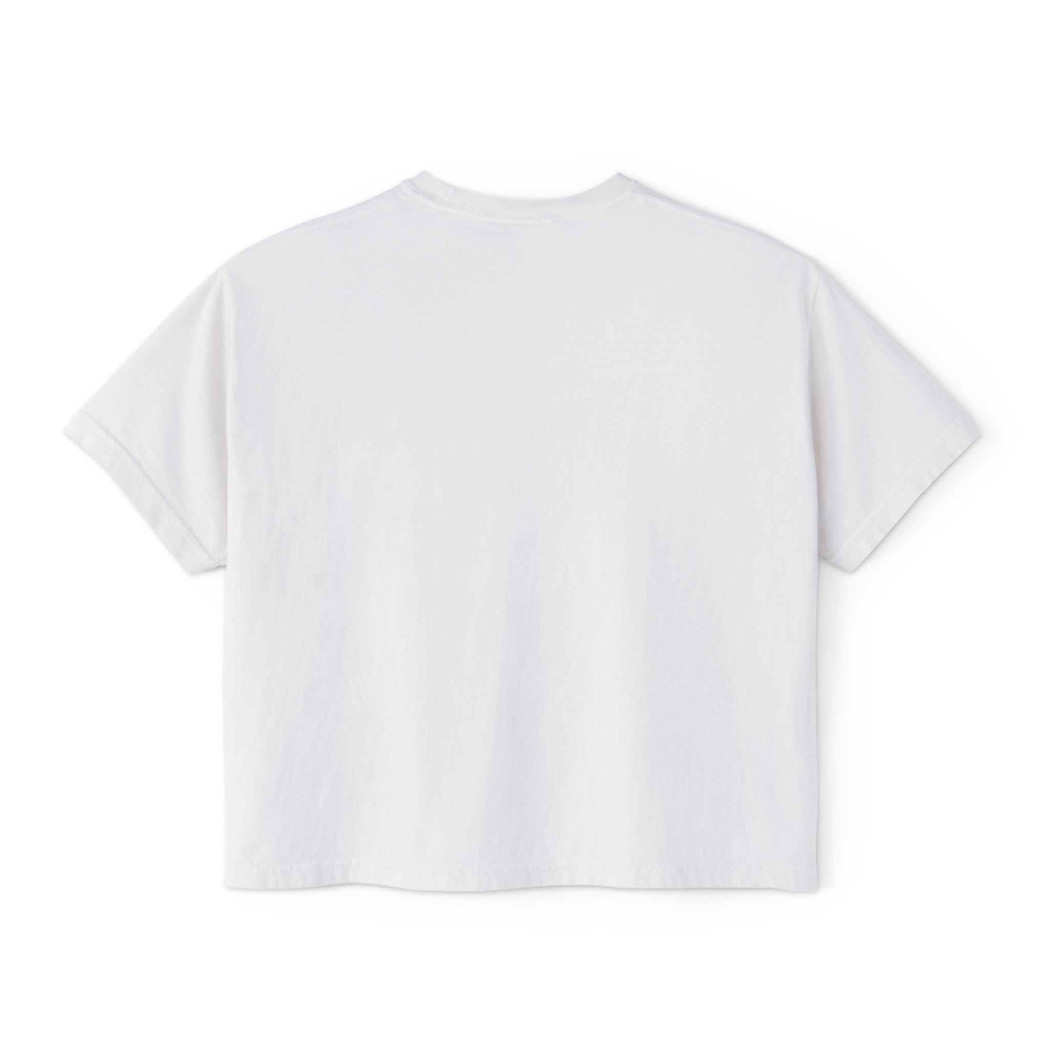 Cute Cosmic Cat Boxy Tee — Women's Graphic T-Shirt