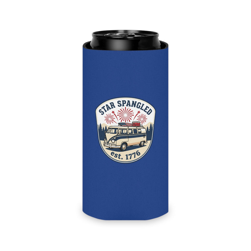 Star Spangled Van Can koozie— Patriotic 1776 RV Beer Cooler