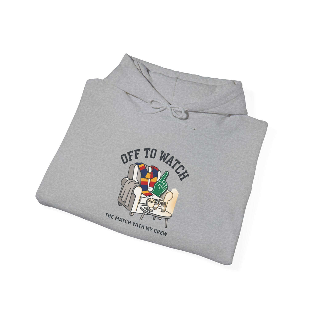 Off to Watch Soccer Hoodie | soccer watch party, cozy hoodie