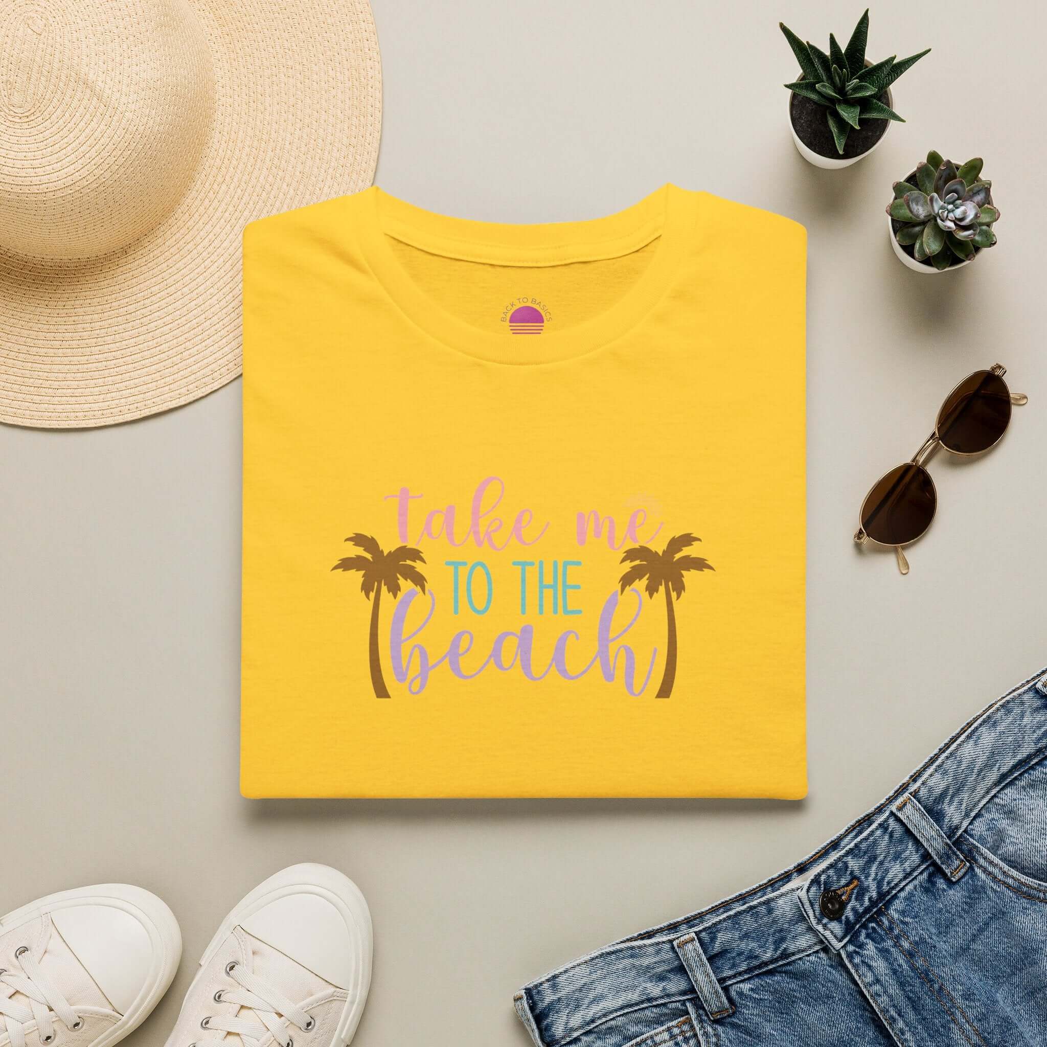 Take Me to the Beach Pastel Palm T-Shirt