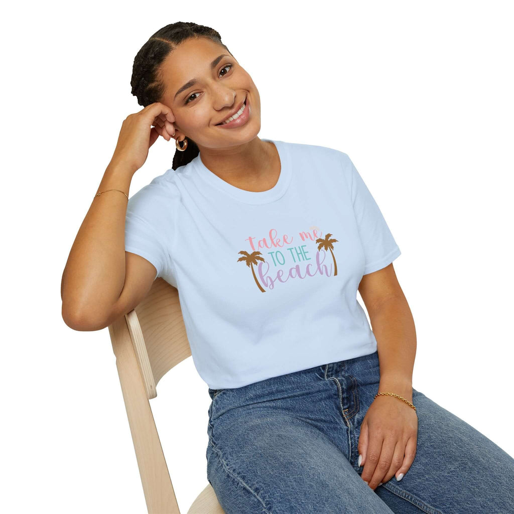 Take Me to the Beach Pastel Palm T-Shirt