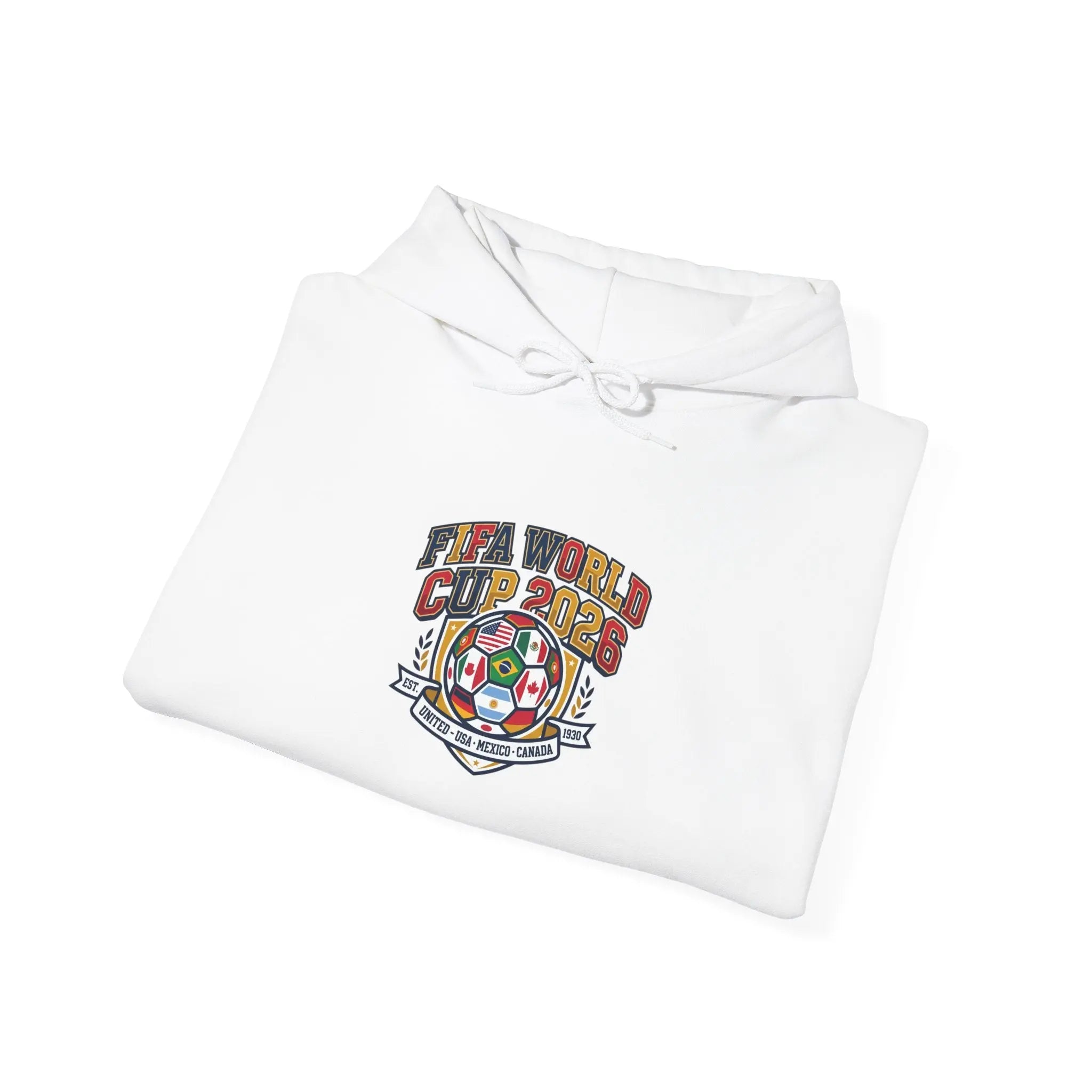 World Cup Patch Hoodie | soccer watch party, match-day outfit Printify