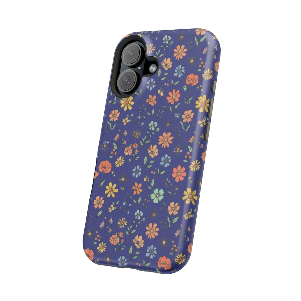 Floral All-Over Seasonal Print Phone Case — Magnetic Impact-Resistant