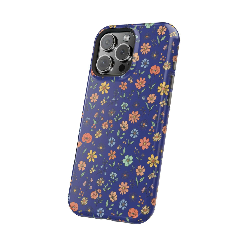 Floral All-Over Seasonal Print Phone Case — Magnetic Impact-Resistant