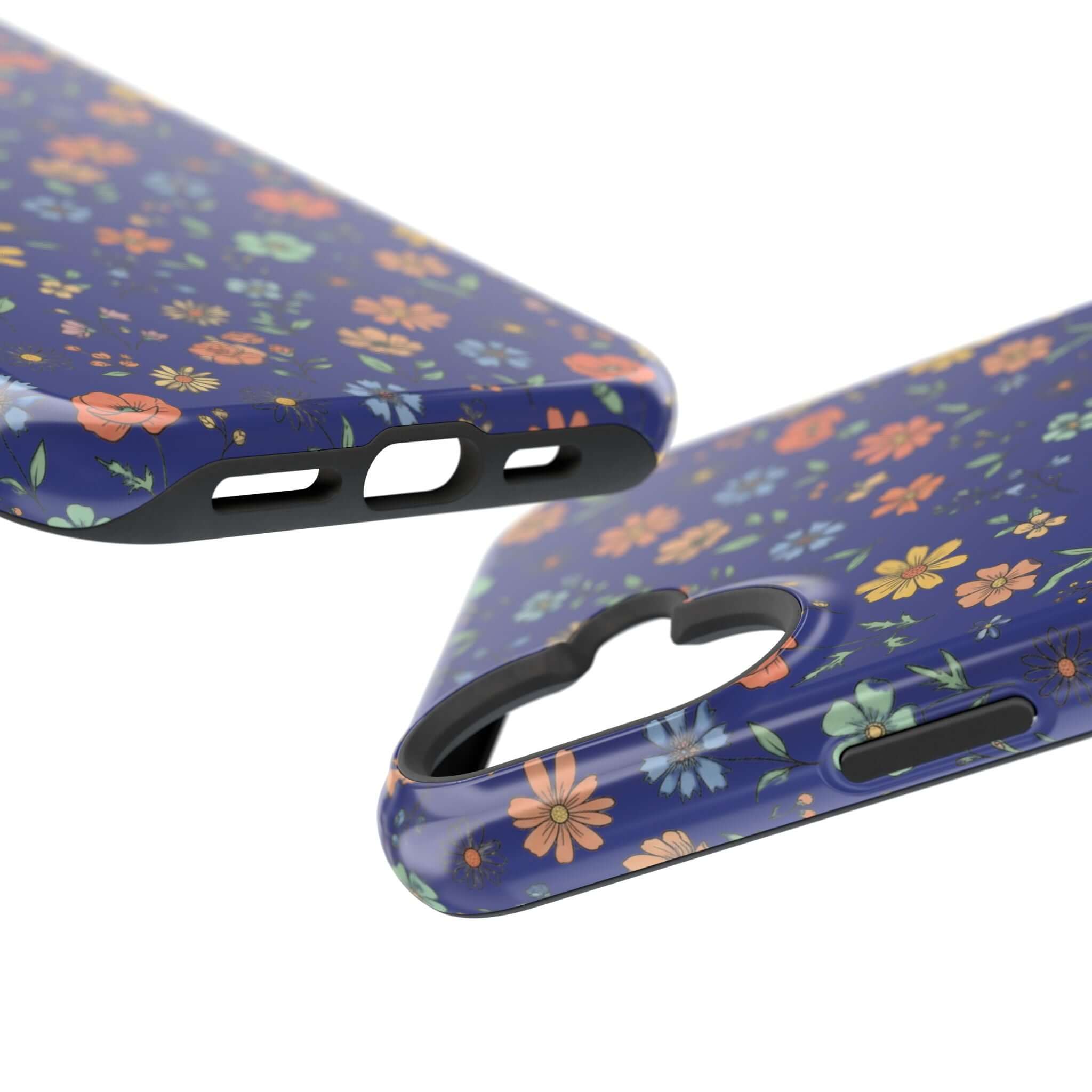 Floral All-Over Seasonal Print Phone Case — Magnetic Impact-Resistant
