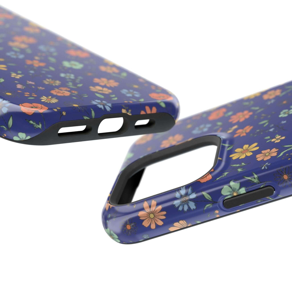 Floral All-Over Seasonal Print Phone Case — Magnetic Impact-Resistant