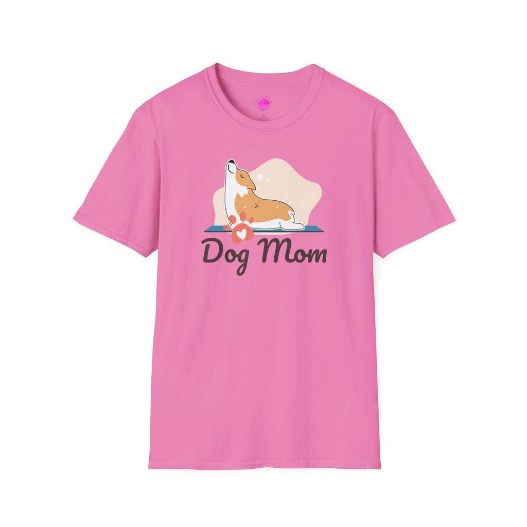 Dog Mom T-Shirt — Colorful Paw Print Tee for Pet Lovers