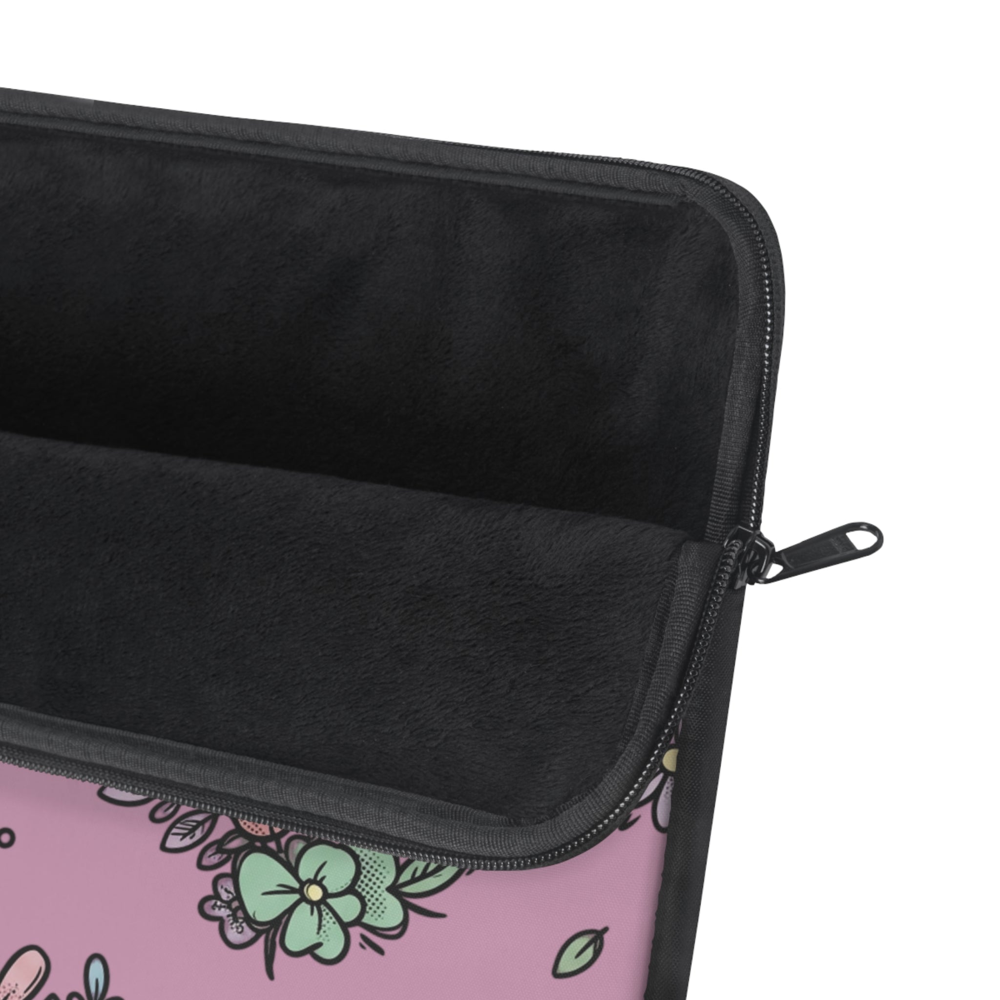 Floral Bouquet Laptop Sleeve — Pink Pastel Flower Pattern Case