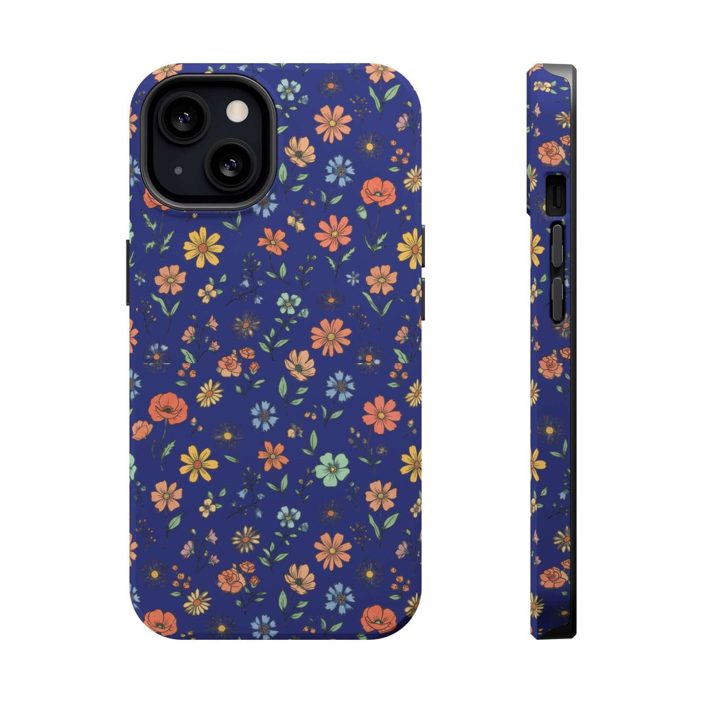 Floral All-Over Seasonal Print Phone Case — Magnetic Impact-Resistant