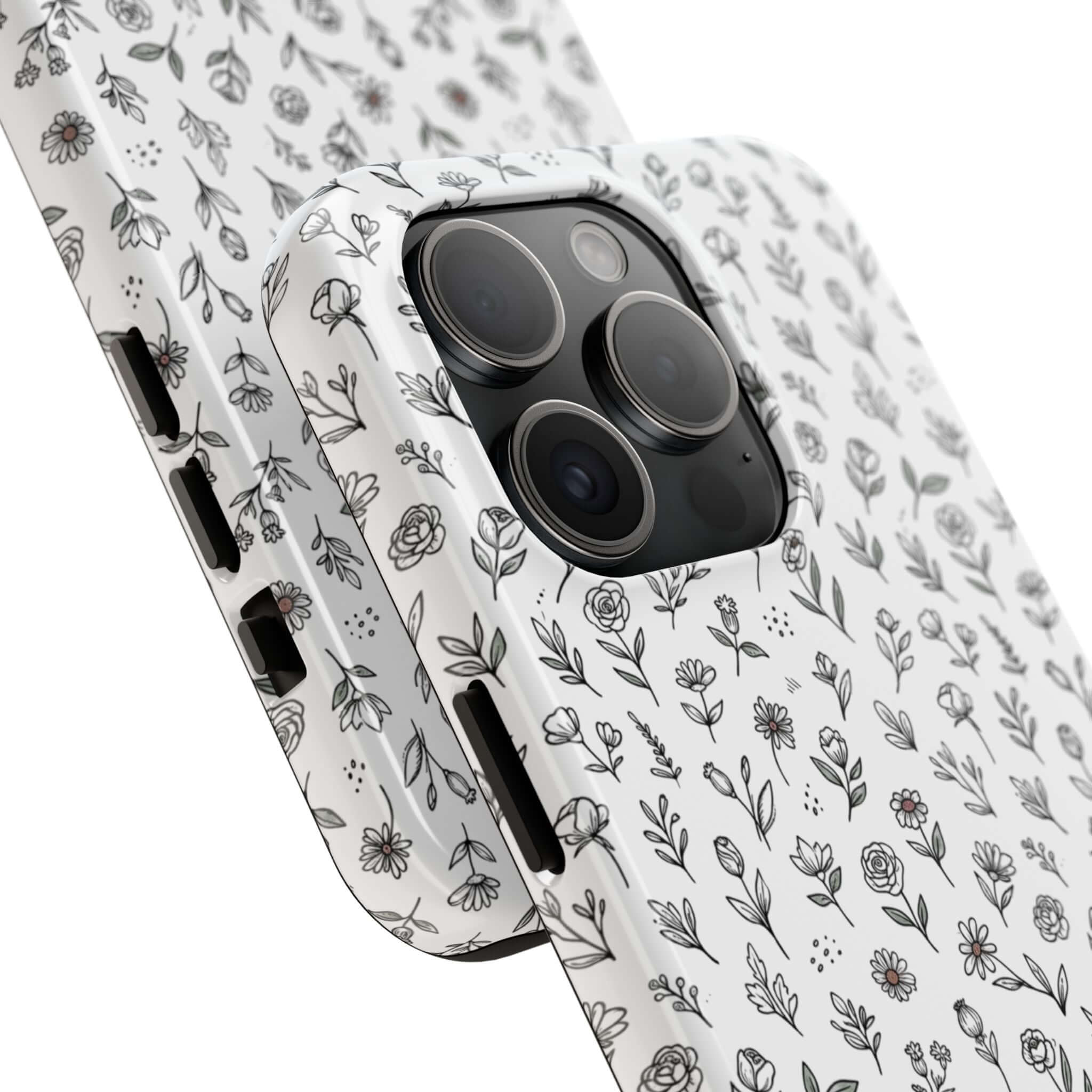 Floral Summer Vibe Phone Case — Tough Protective Floral All‑Over Print
