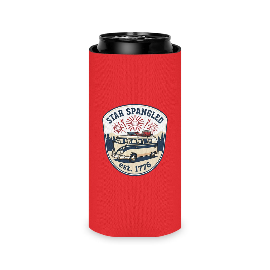 Star Spangled Van Can koozie — Patriotic 1776 RV Beer Cooler