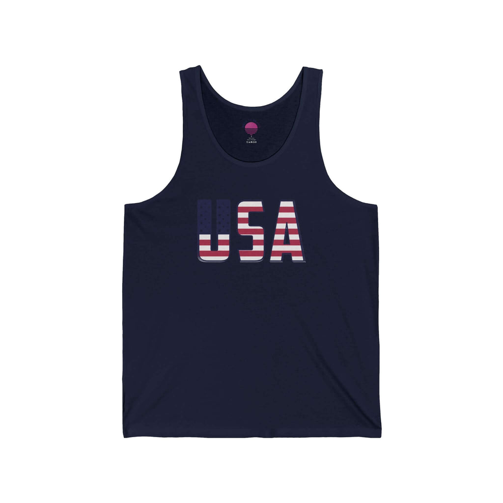 American Flag Tank Top — USA Patriotic 4th of July Graphic Tank