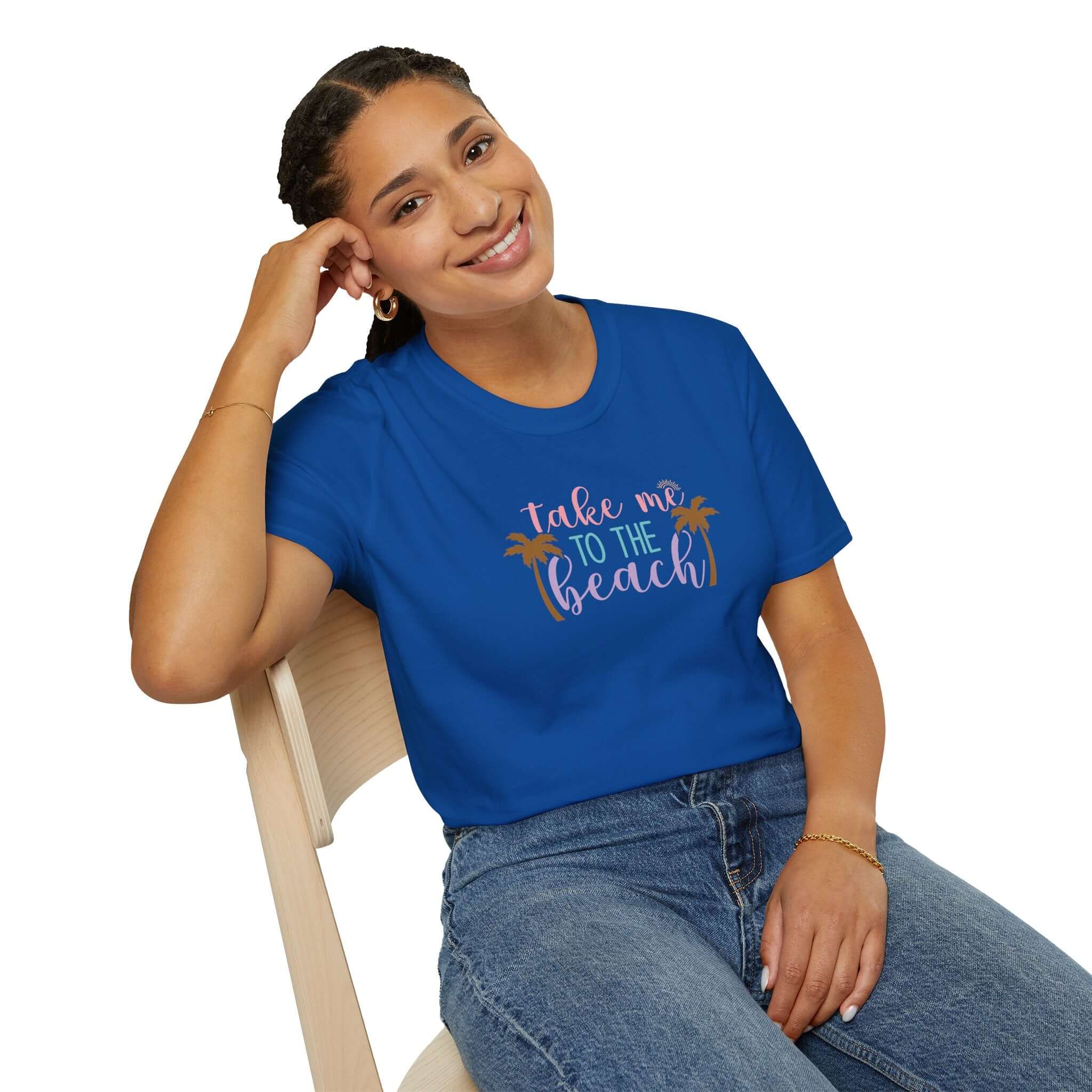 Take Me to the Beach Pastel Palm T-Shirt