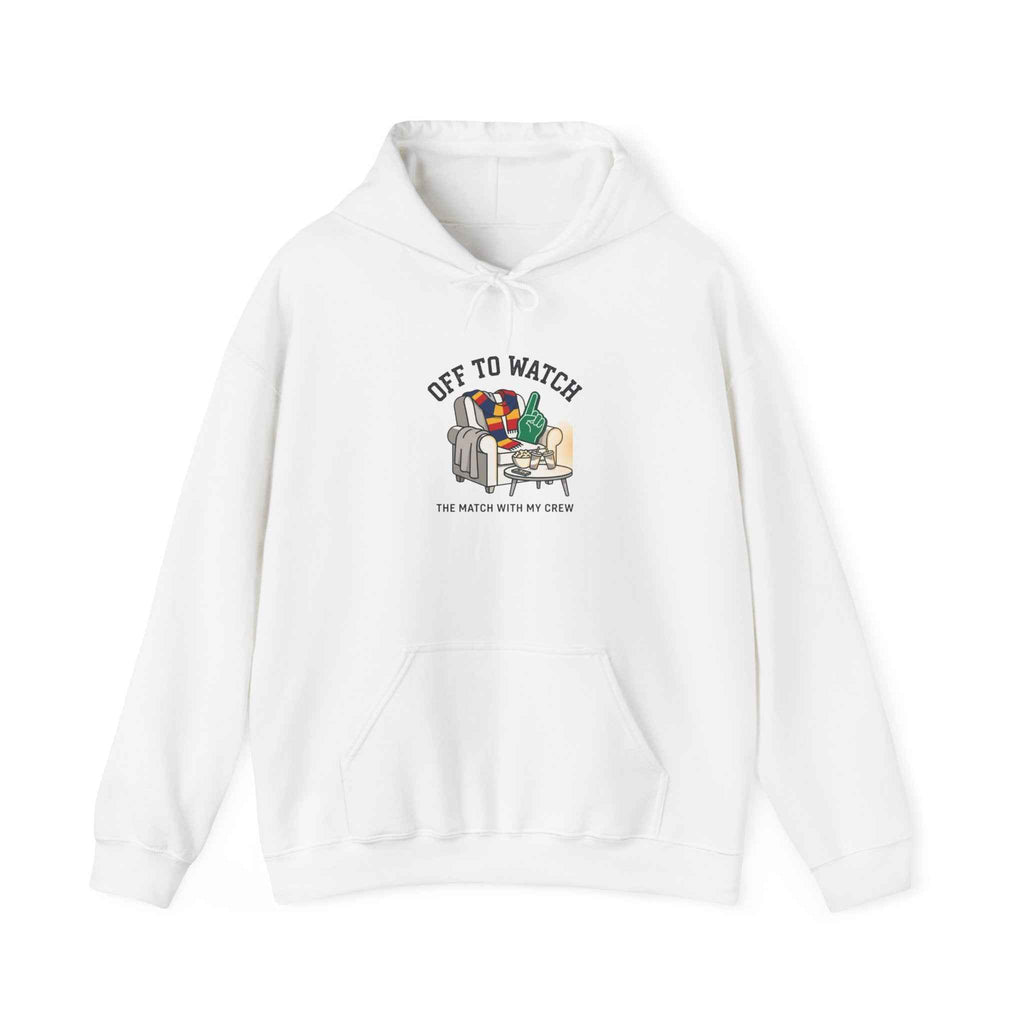 Off to Watch Soccer Hoodie | soccer watch party, cozy hoodie