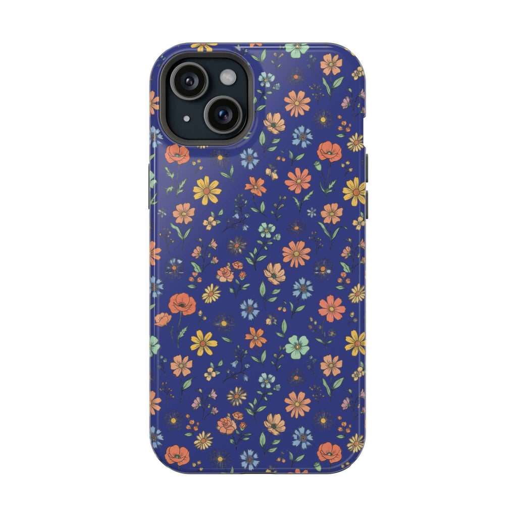 Floral All-Over Seasonal Print Phone Case — Magnetic Impact-Resistant