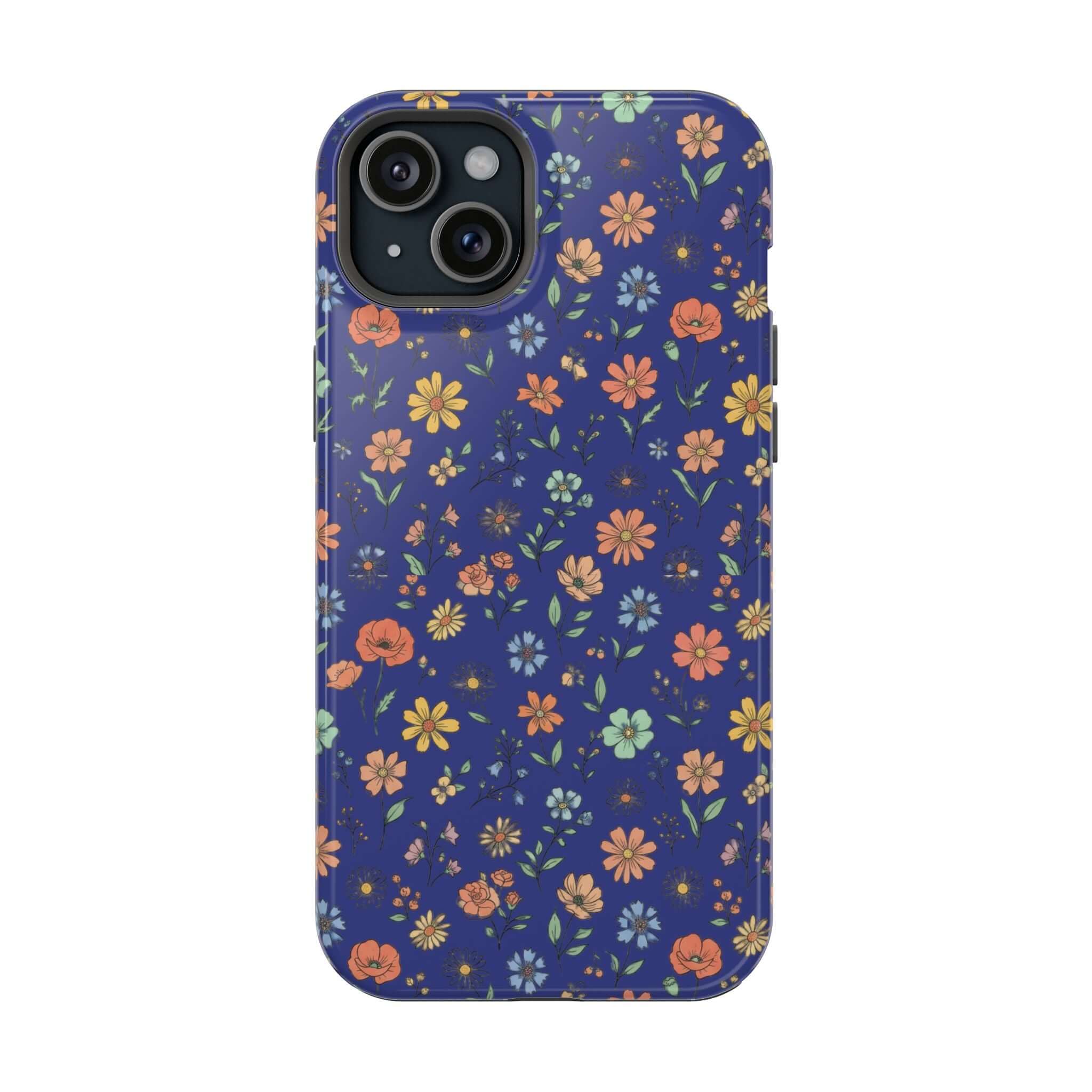Floral All-Over Seasonal Print Phone Case — Magnetic Impact-Resistant