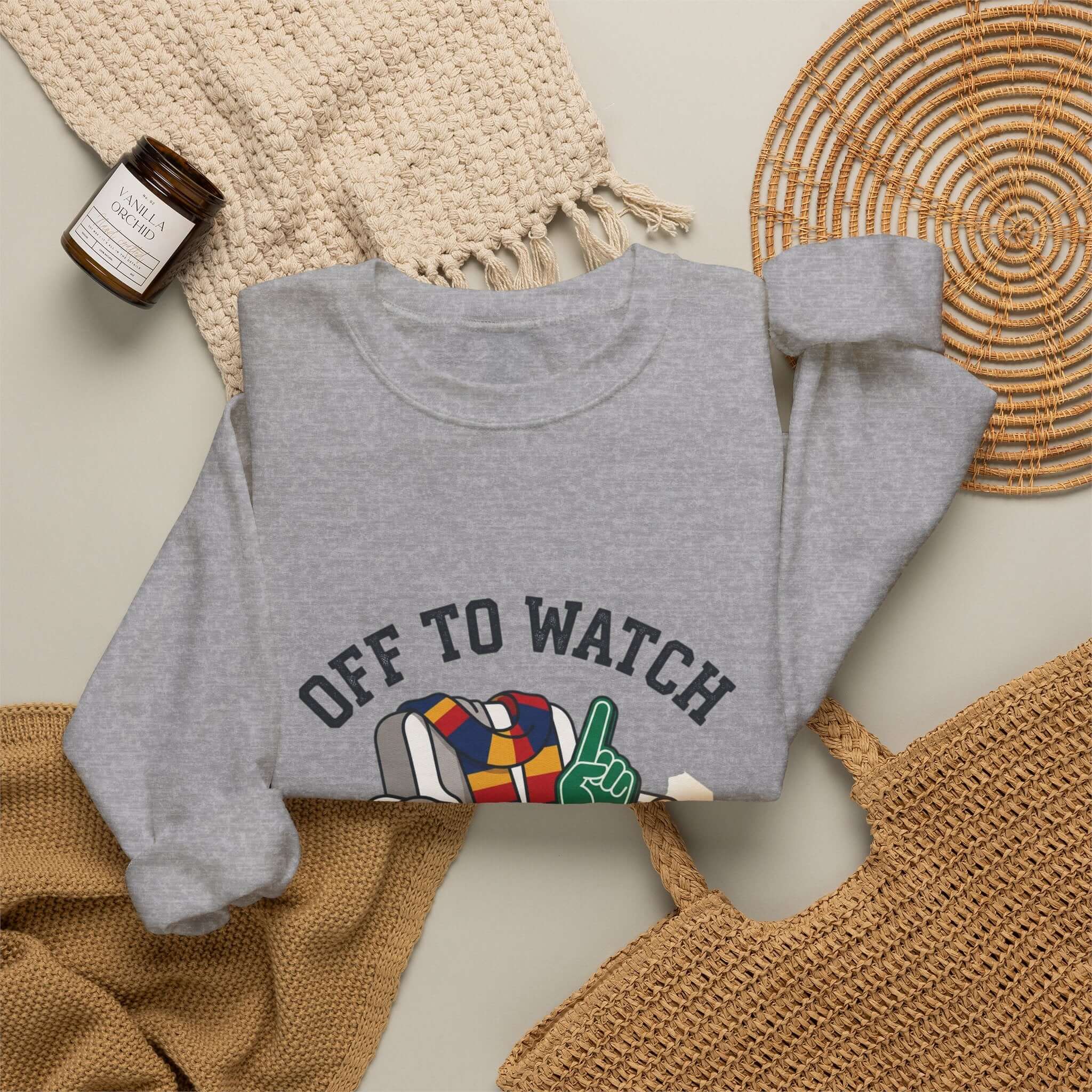 Off to Watch Crewneck Sweatshirt | Soccer Watch Party, Match-Day Outfit