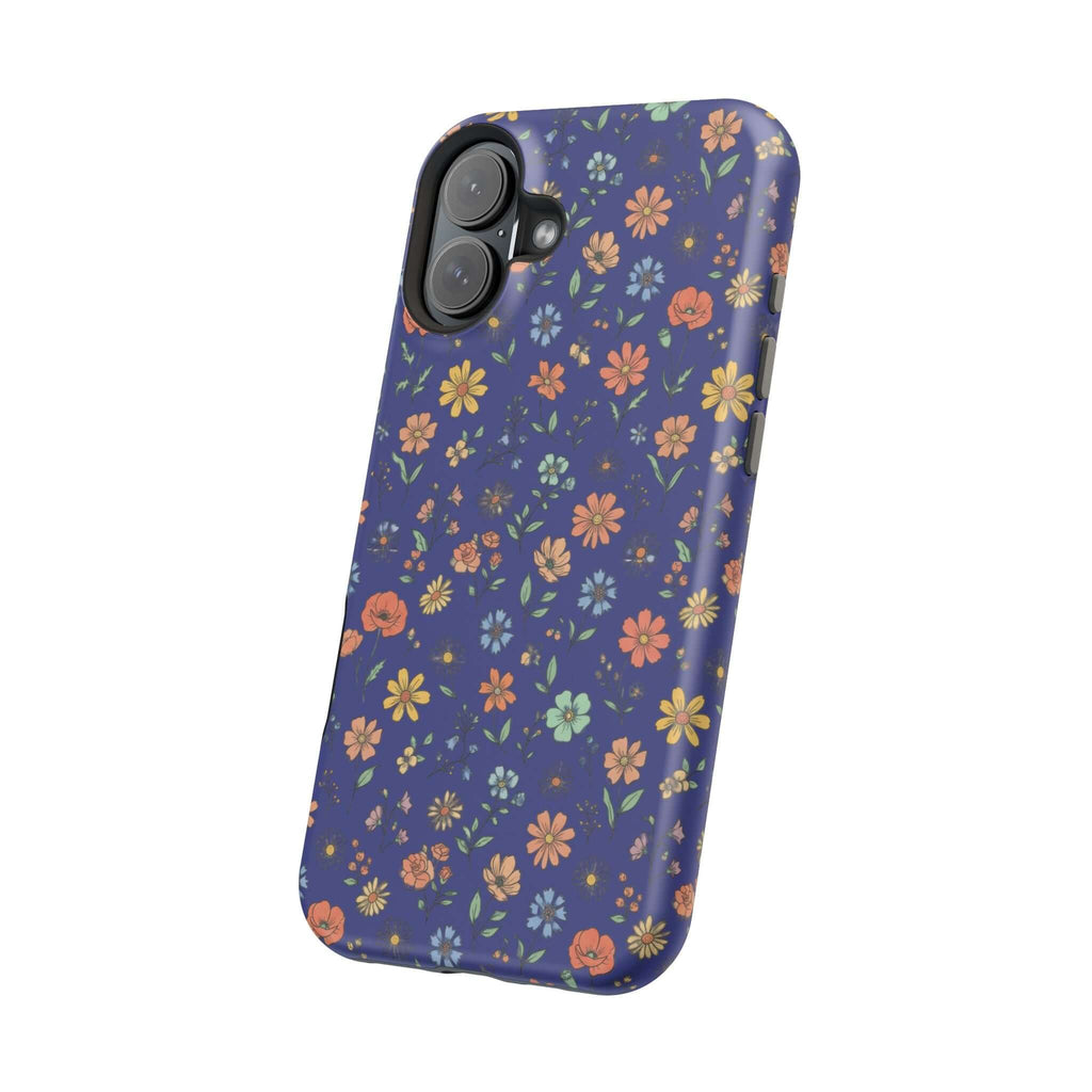 Floral All-Over Seasonal Print Phone Case — Magnetic Impact-Resistant