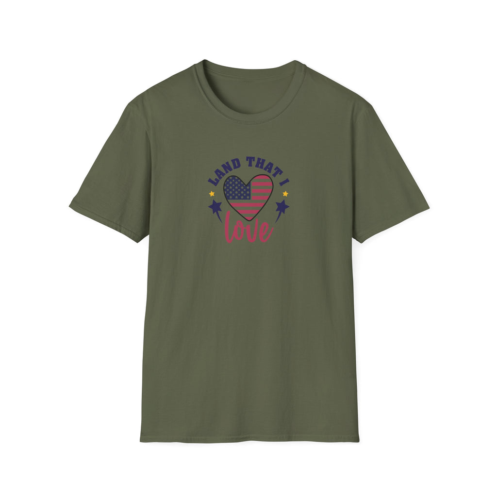 Land That I Love Patriotic T-Shirt — American Flag Tribute Tee