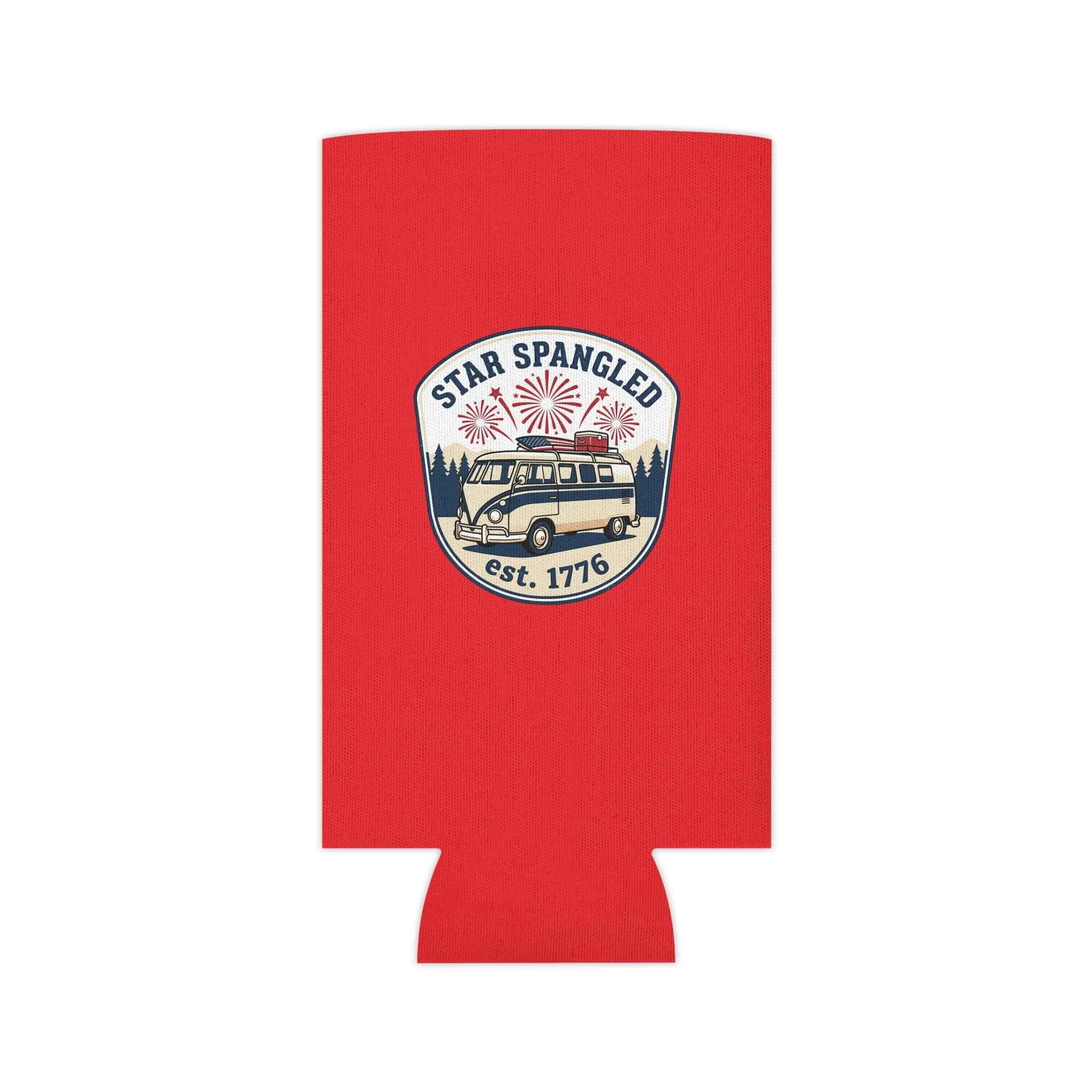 Star Spangled Van Can koozie — Patriotic 1776 RV Beer Cooler
