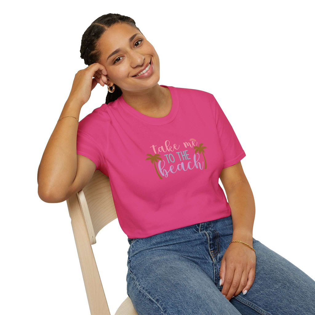 Take Me to the Beach Pastel Palm T-Shirt