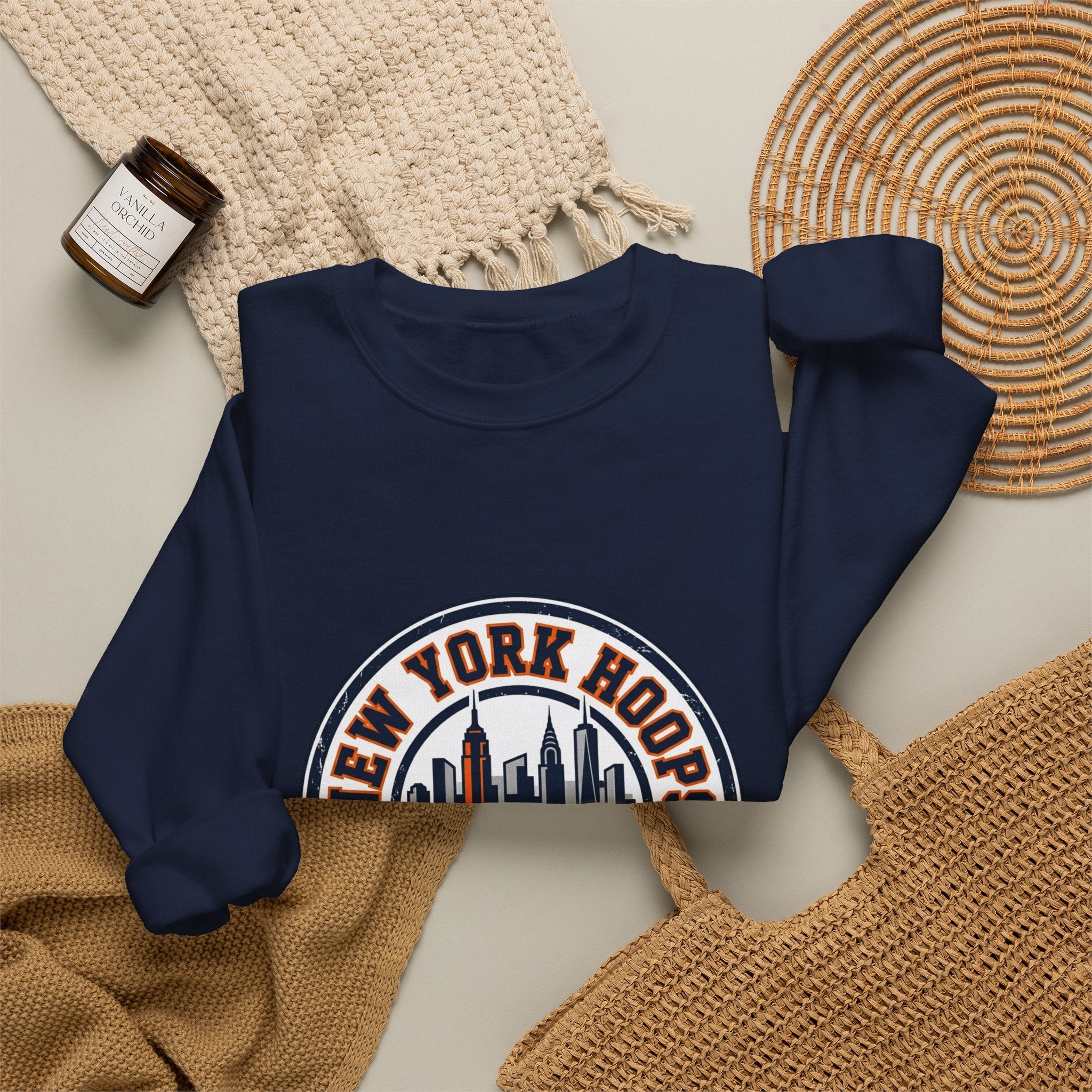 New York Hoops Varsity Crewneck Sweatshirt | city basketball, collegiate