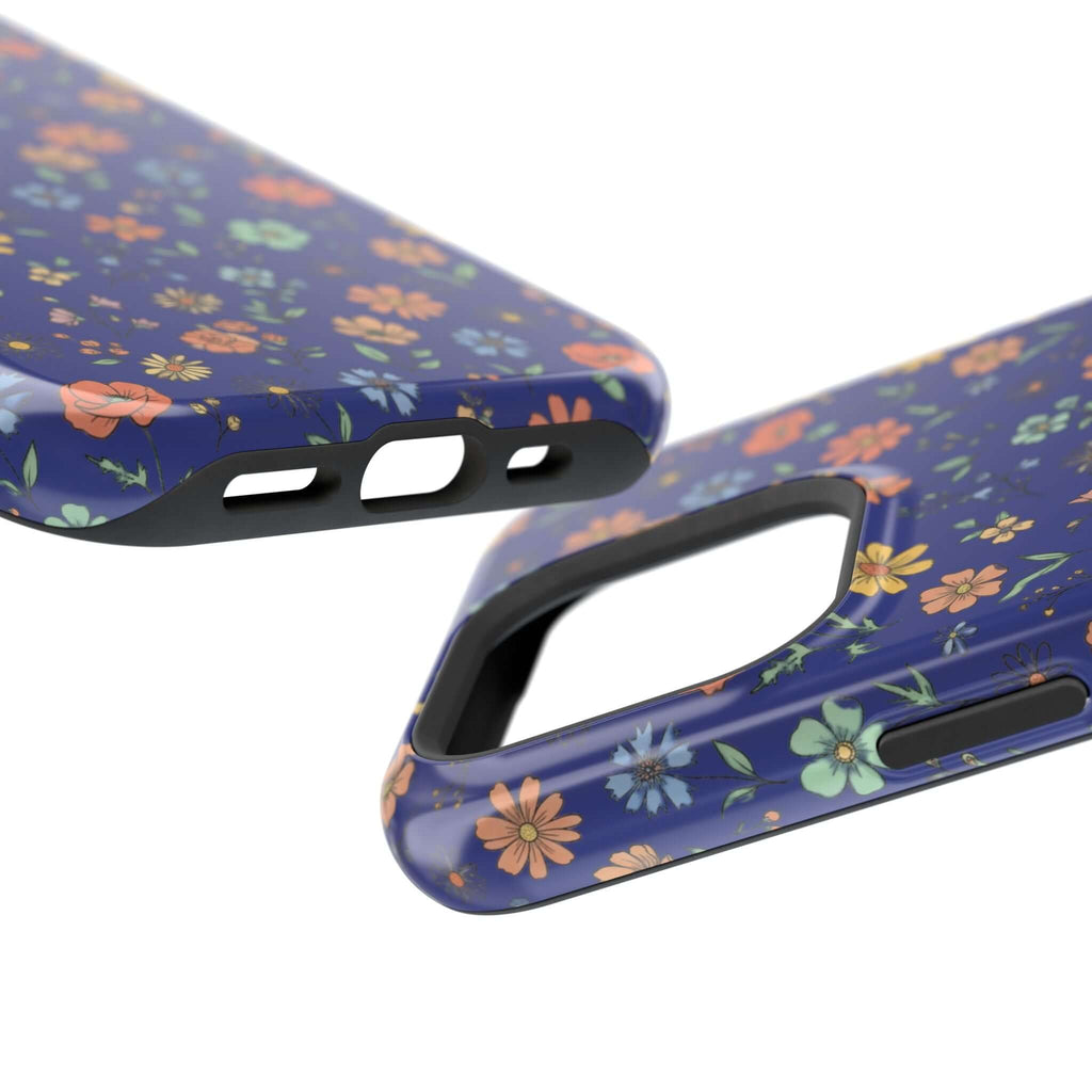 Floral All-Over Seasonal Print Phone Case — Magnetic Impact-Resistant