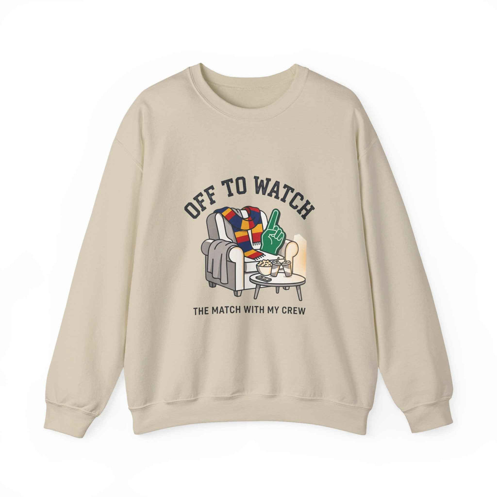Off to Watch Crewneck Sweatshirt | Soccer Watch Party, Match-Day Outfit