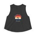 Fourth of July Retro Flag Crop Top — Faith, Freedom & Family Tank