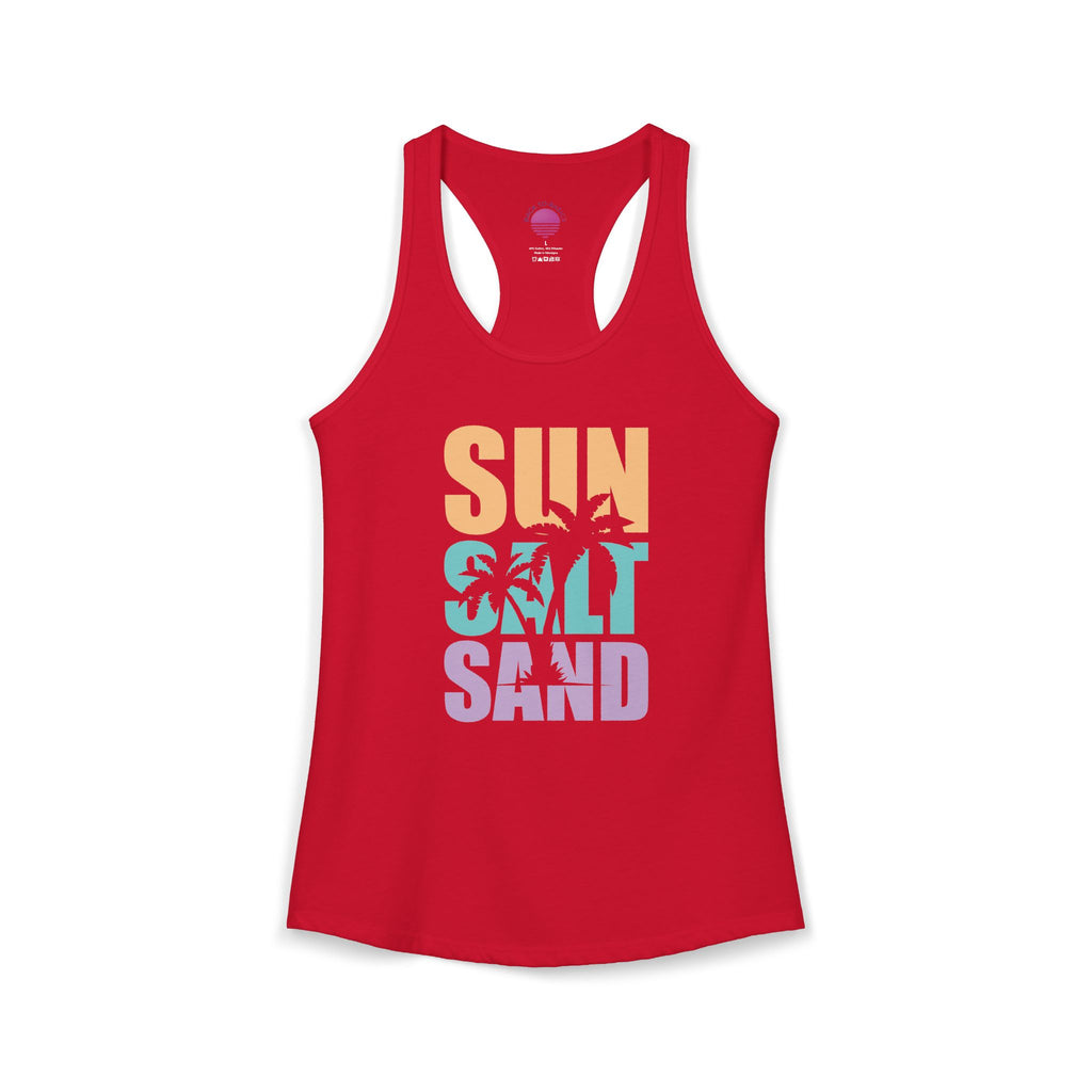 Sun, Salt, and Sand Women's Racerback Tank – Summer Beach Tank Top