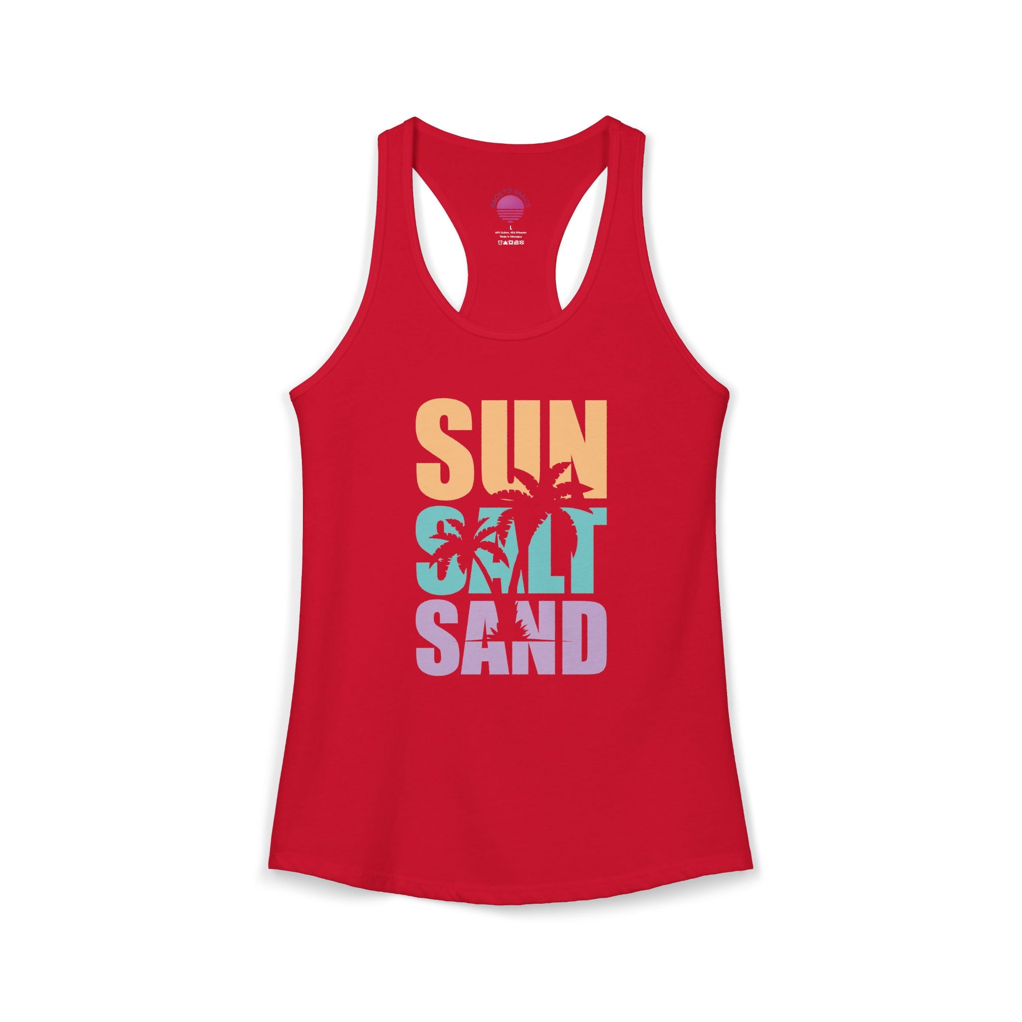 Sun, Salt, and Sand Women's Racerback Tank – Summer Beach Tank Top